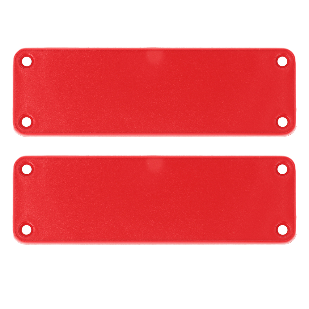 1455LPLRED red ABS plastic closed end caps for 1455L enclosures, 2-pack