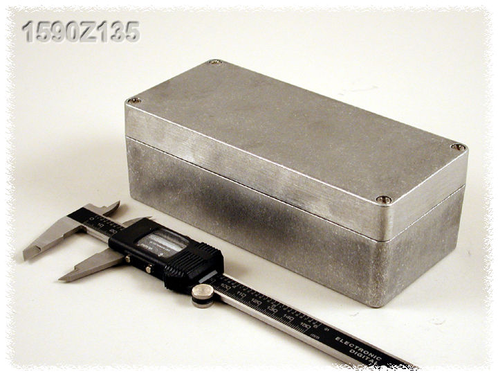 1590Z135 natural unpainted diecast aluminum enclosure, 175 x 80 x 60 mm
