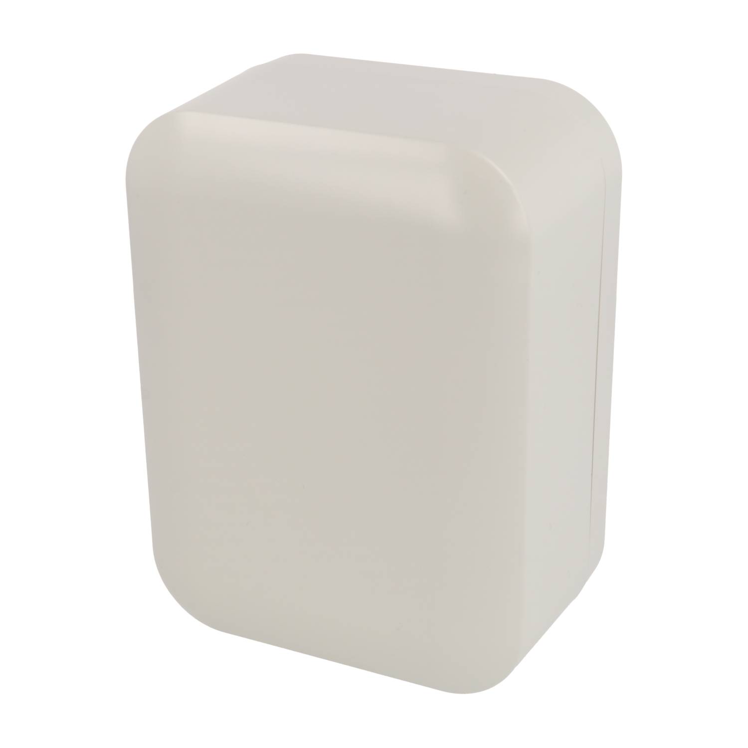 1556EAGY light gray flame-retardant ABS 160 x 120 x 70 mm desktop and wall-mount enclosure with rounded corners