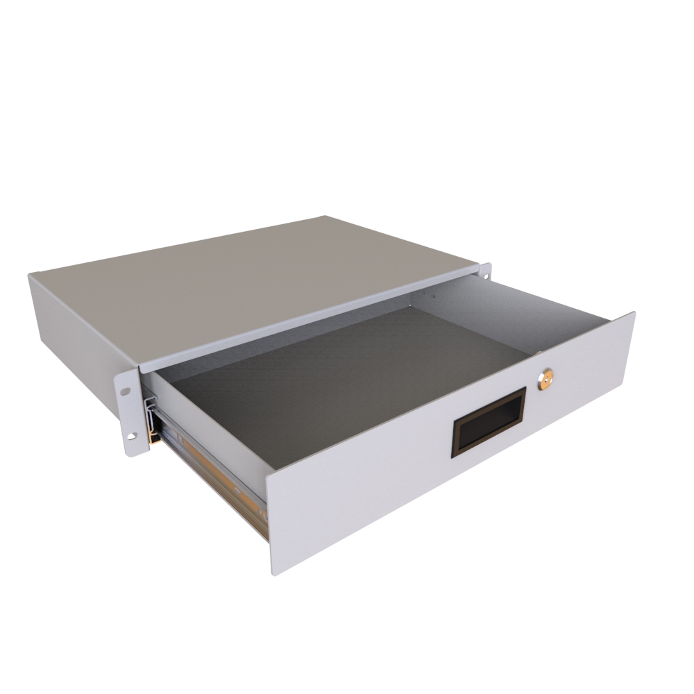 RDRW1900312LG1 — 2U 12D Locking Drawer