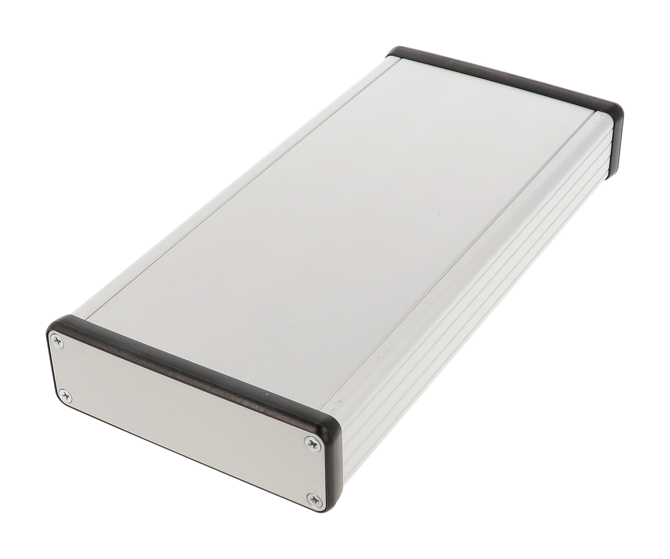 1455L2201 — extruded aluminum enclosure w/ metal end panels