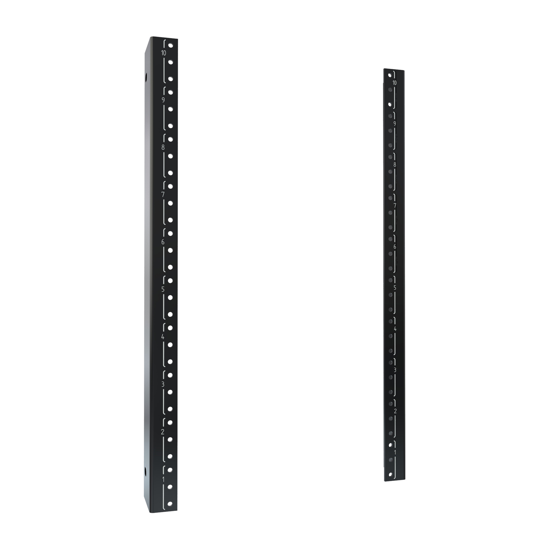 Hammond CLC2B36BK 2-bay colocation server rack cabinet, 83.02 x 24 x 36 in, black, with perforated locking doors and 21U per bay