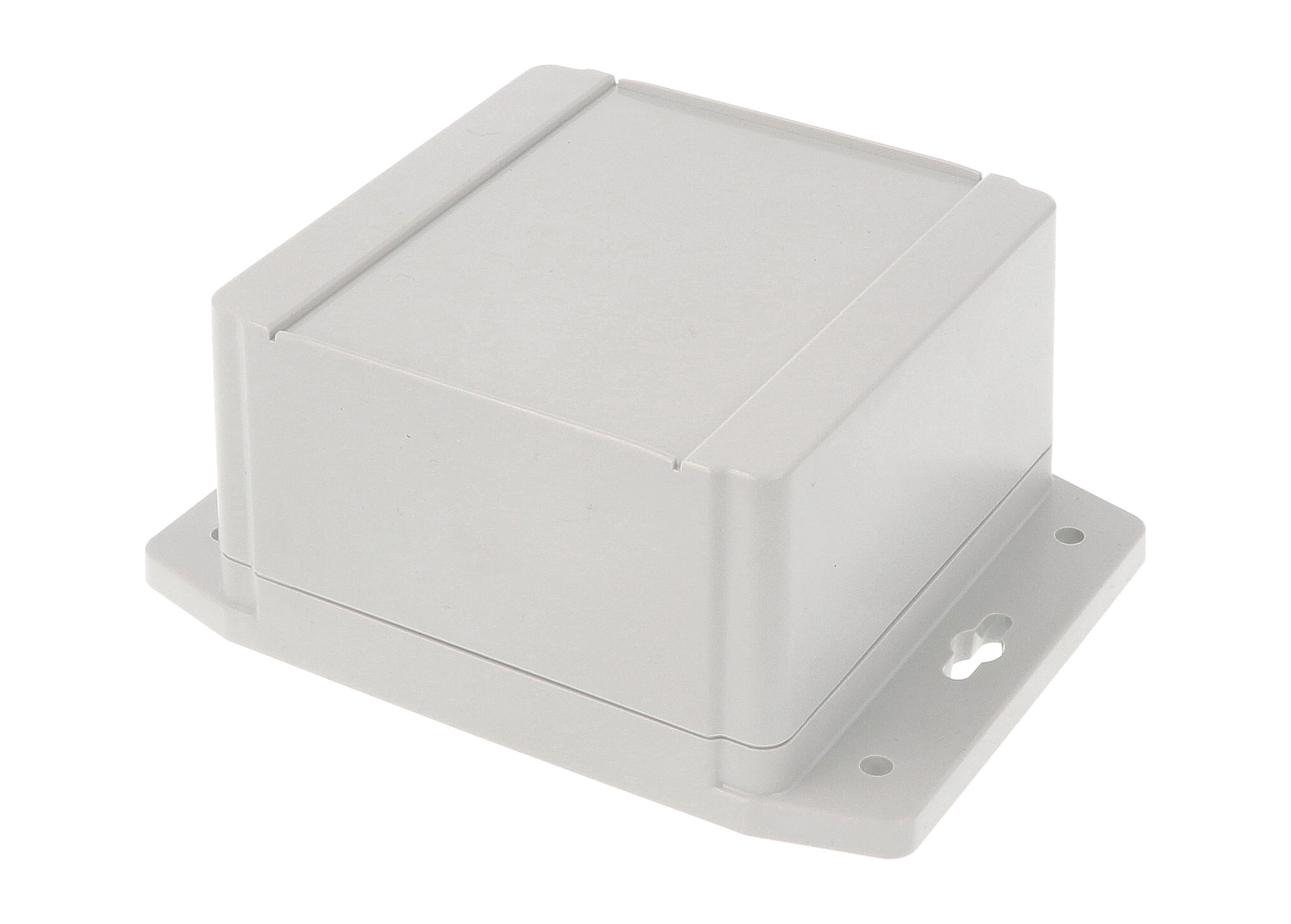 1555L2F42GY deep square light grey polycarbonate flanged enclosure