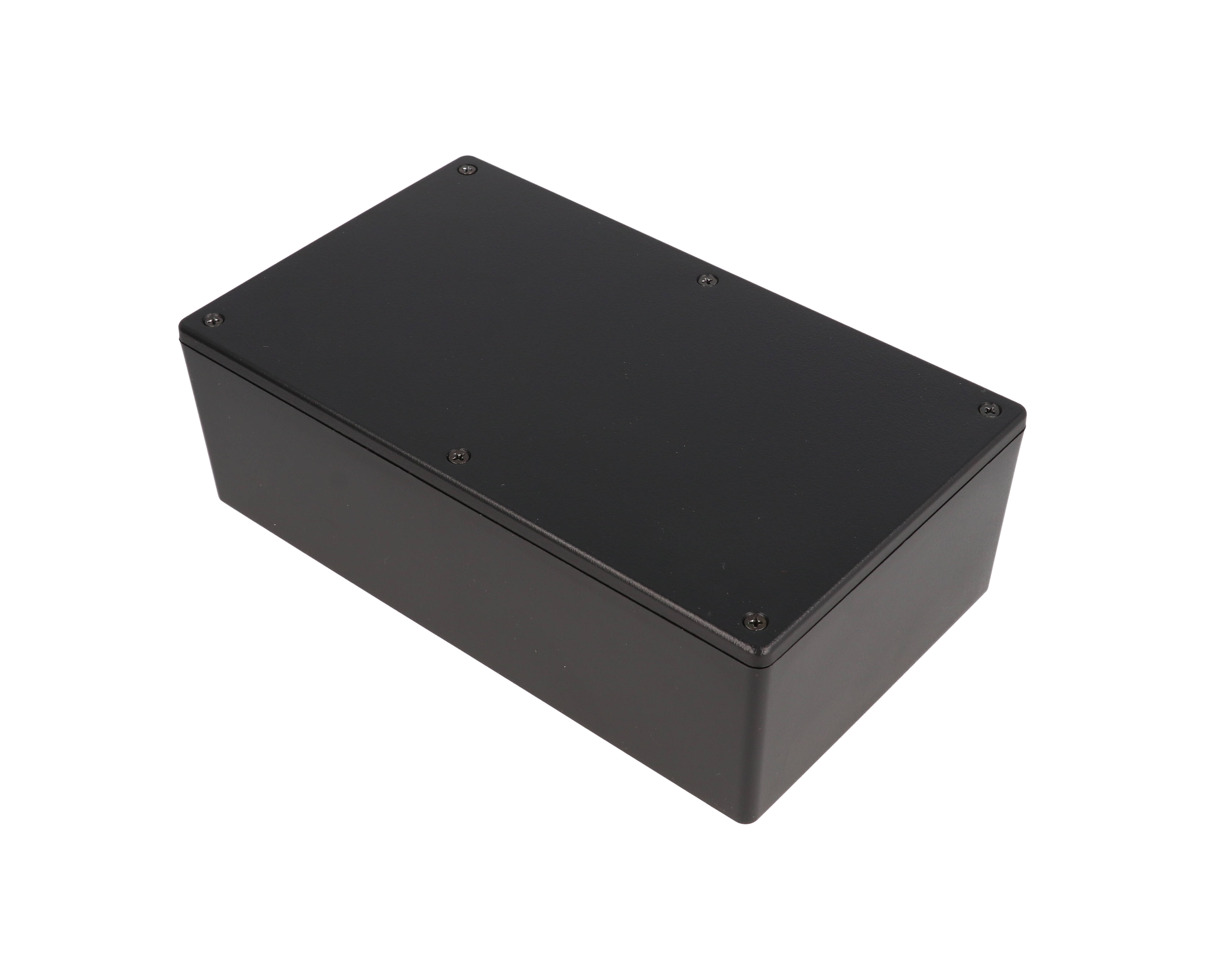 1591XXESBK black ABS plastic enclosure, 7.60 in x 4.45 in x 2.40 in