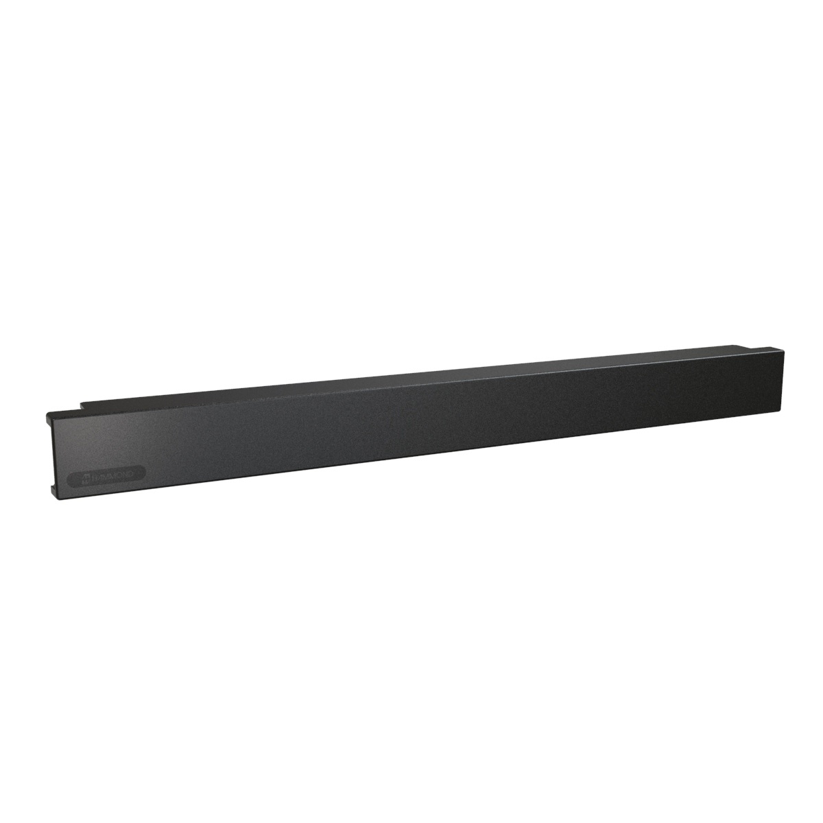 Hammond PBPP191UBK-1 black 1U toolless snap-in ABS rack blanking panel for 19-inch square-hole rack rails
