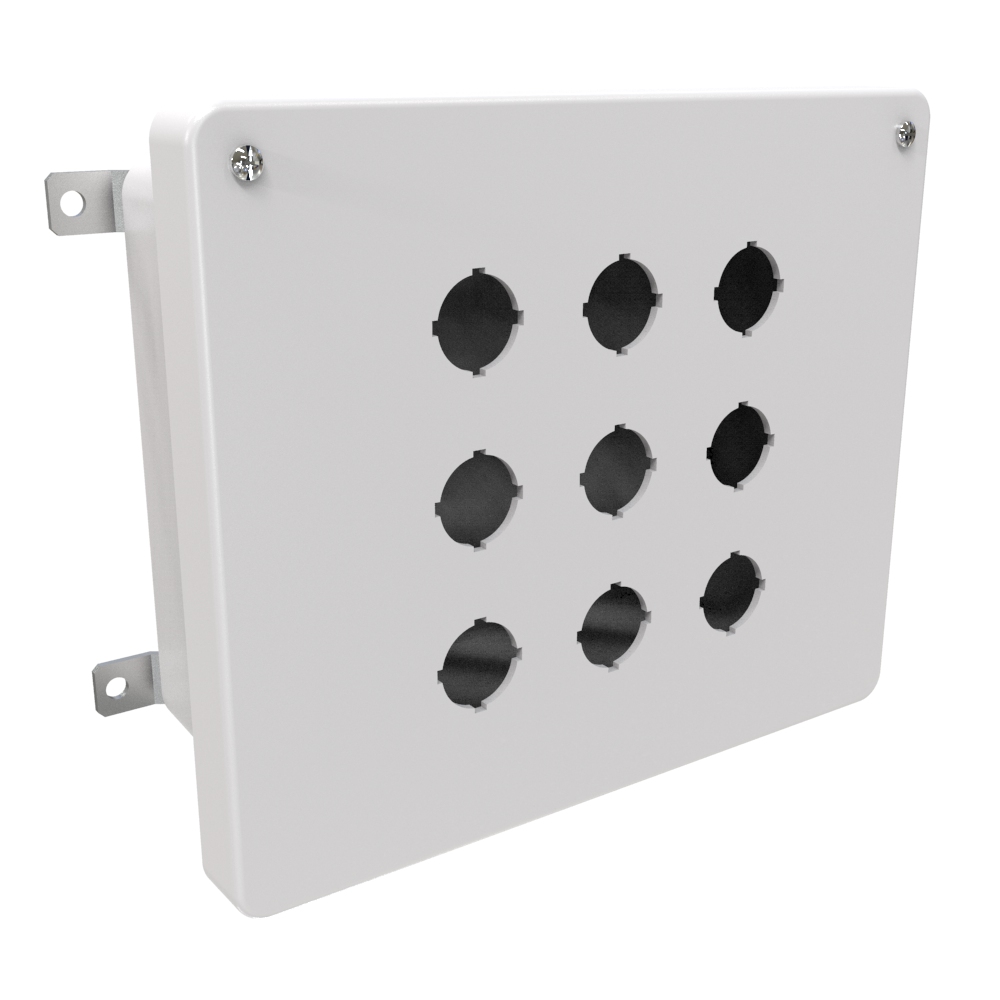 PJ1084HP9 — N4X Wallmount Encl - 10.14 x 8.26 x 4.13 - Fiberglass