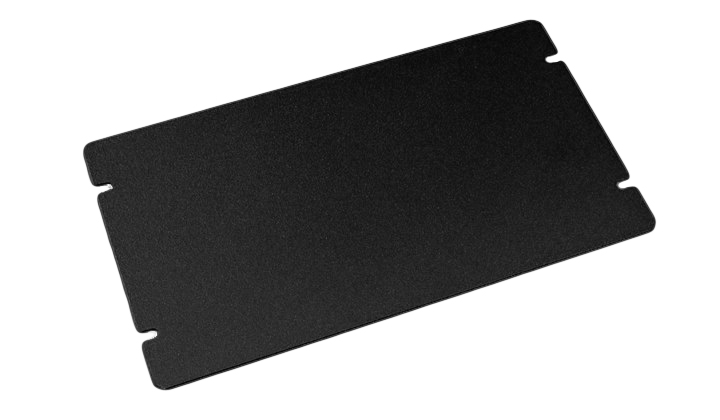 Hammond 1441-20 17 in x 4 in x 3 in ASA 61 grey powder coated steel chassis — view 3