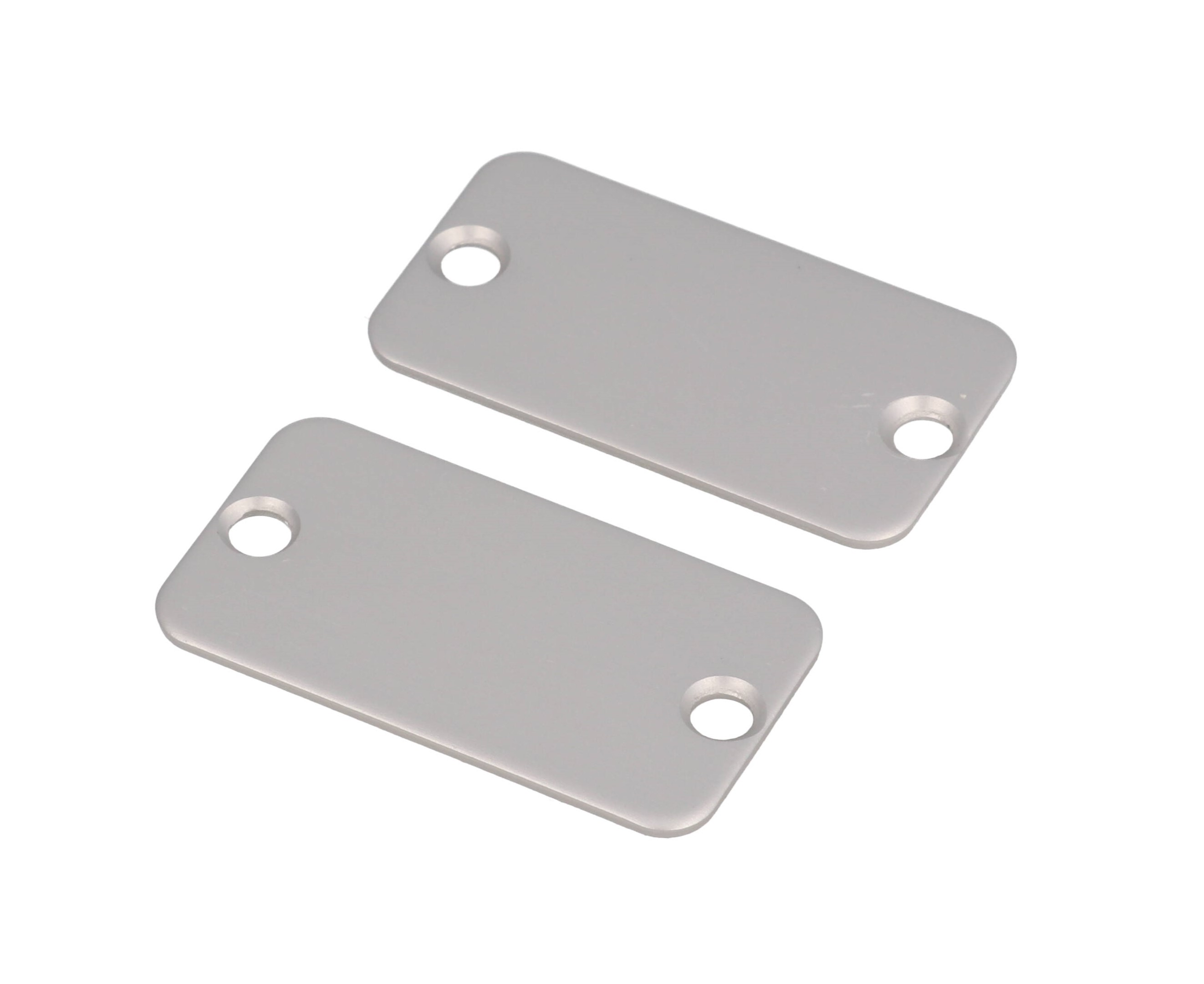 1455DAL-10 clear anodized aluminum end panels for 1455D extruded enclosures, pack of 10
