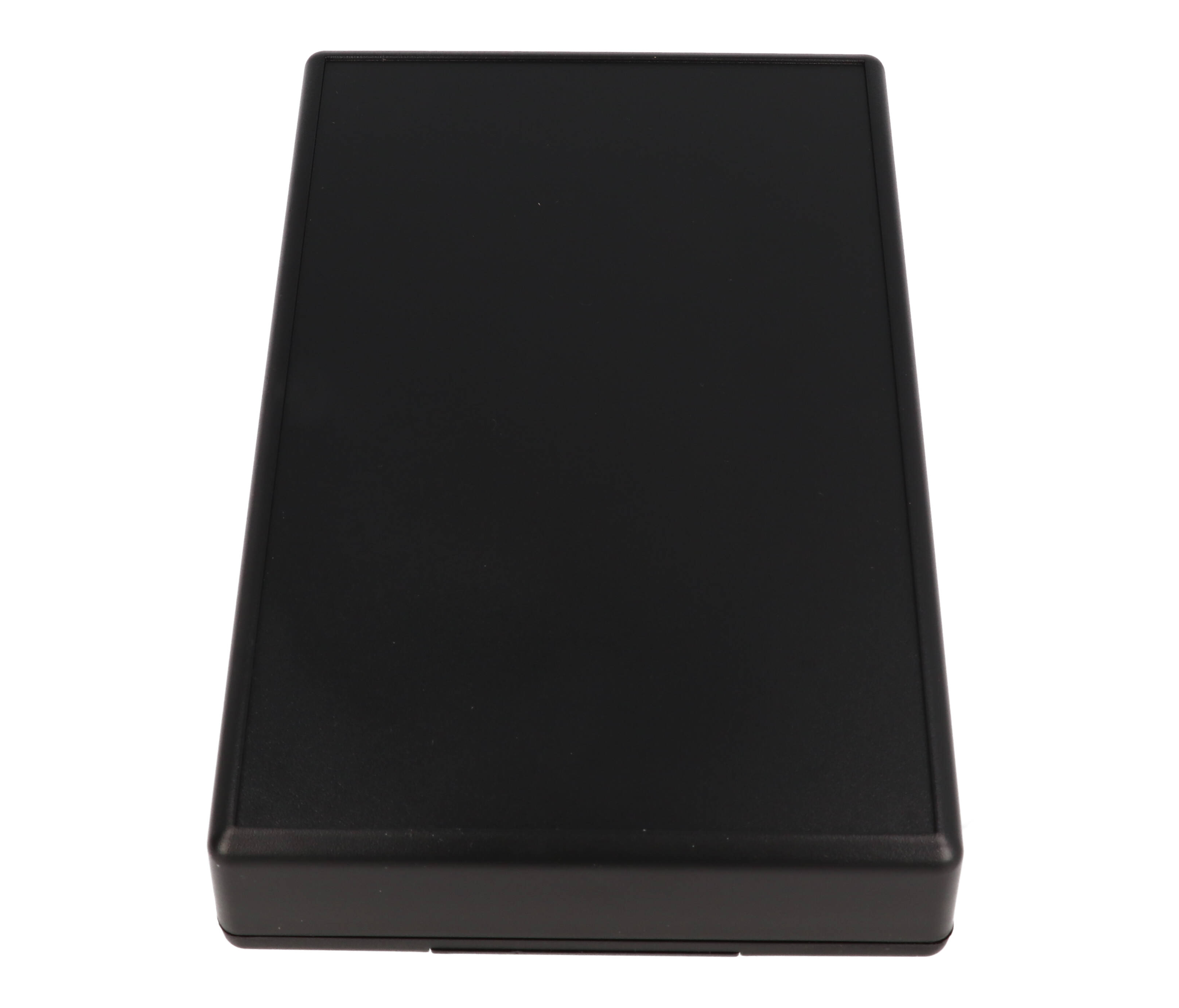 1599KBKBAT black flame retardant handheld enclosure with battery door, 220 x 140 mm