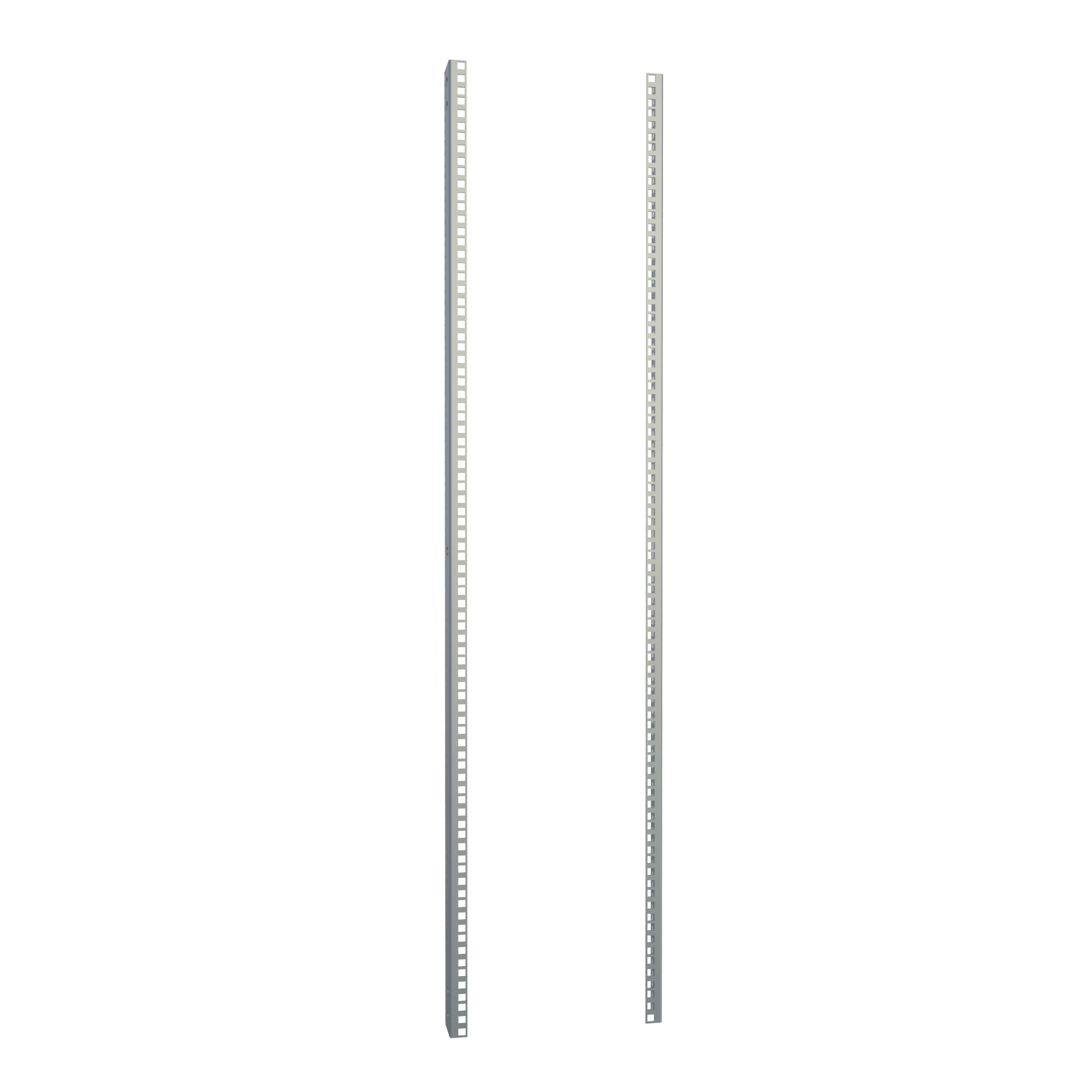 CPR49SZPL — 28U Pair of Square Hole Mounting Rails