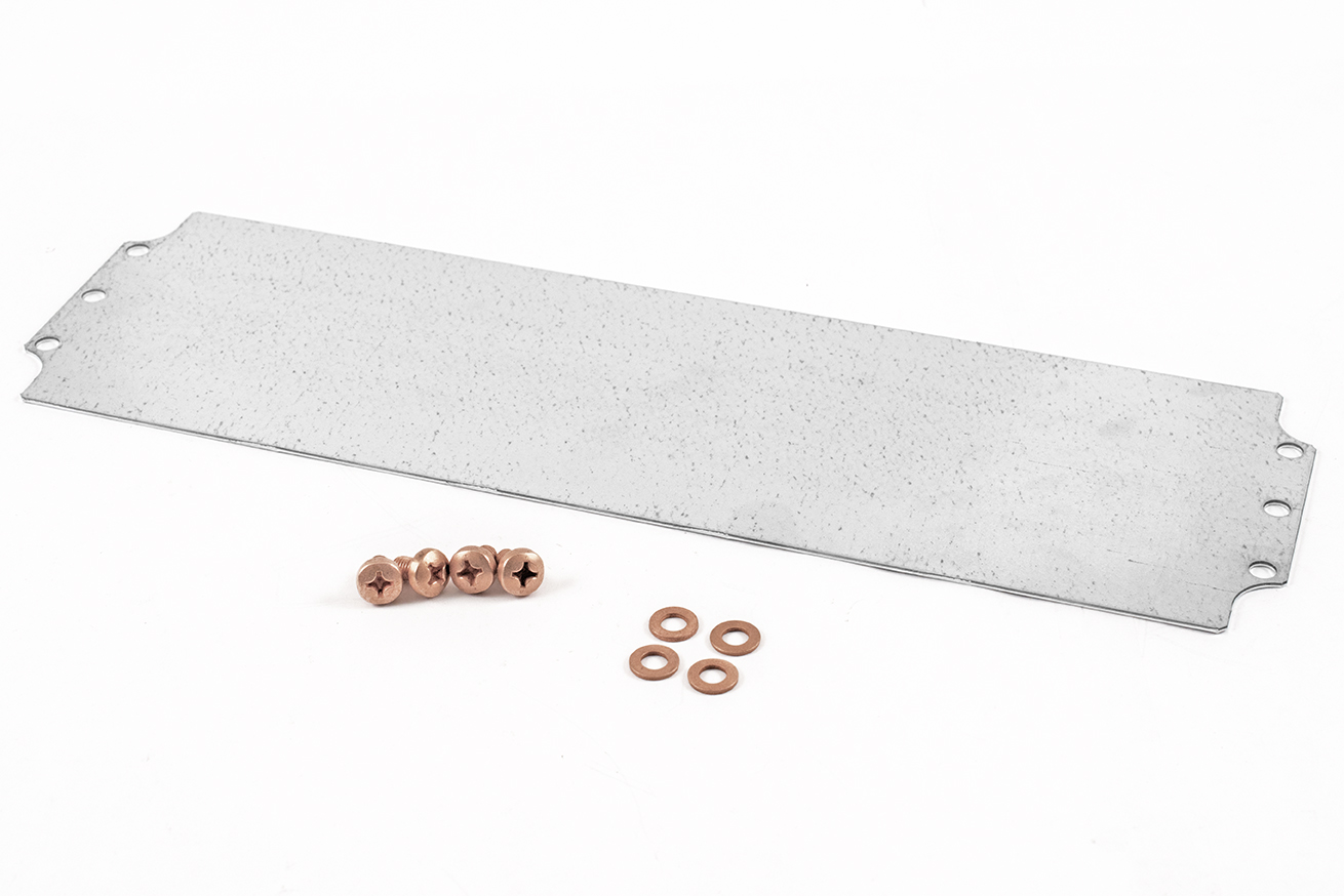 1590Z164PL long galvanized steel inner mounting panel for the 1590Z164 diecast enclosure