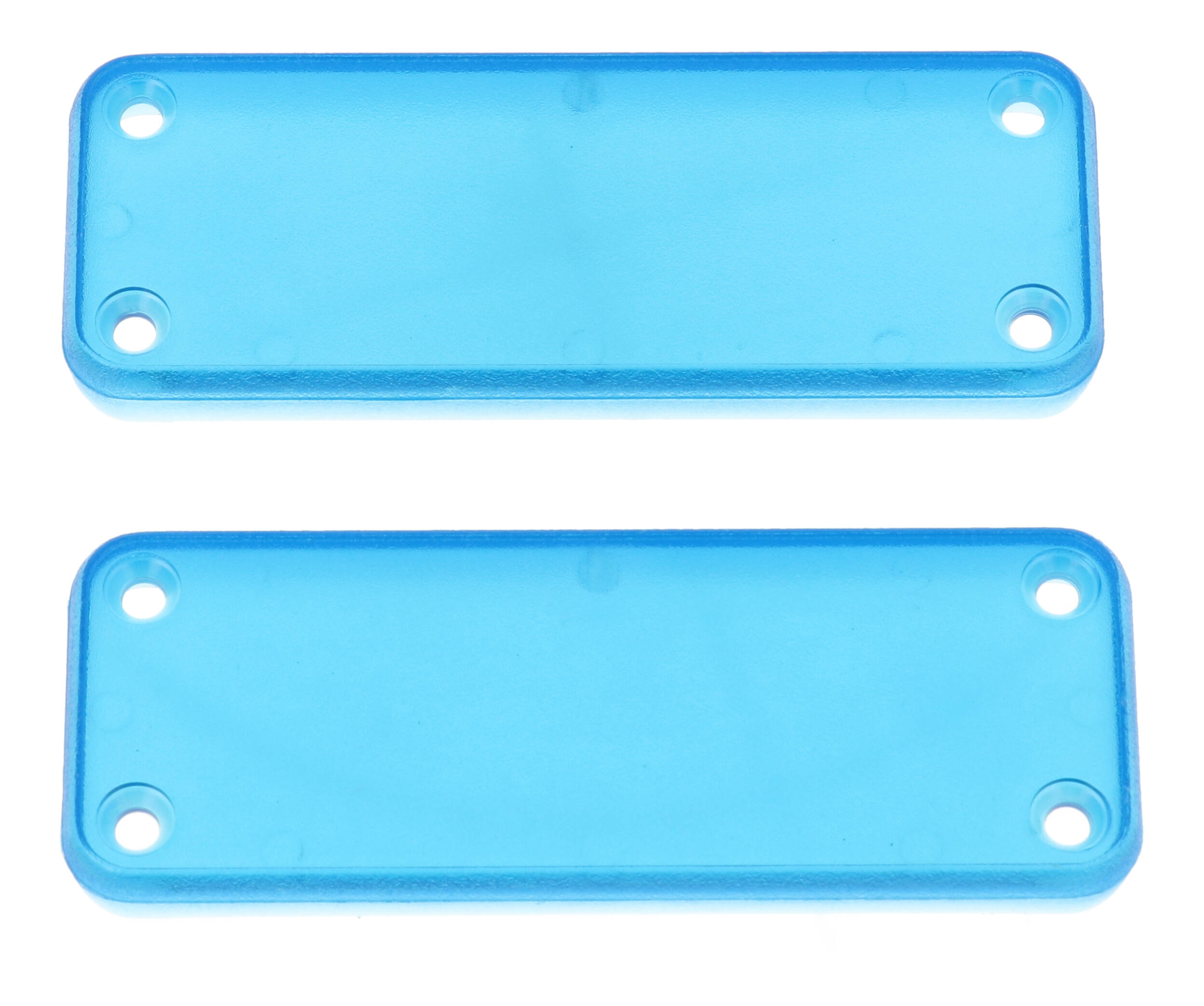 1455JPLTBU — translucent blue plastic end panels for 1455J enclosures- 2/pack