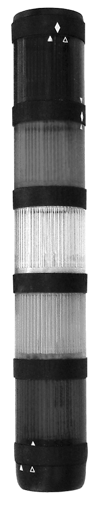 PBR50CLYE yellow continuous beam stack light module — view 4
