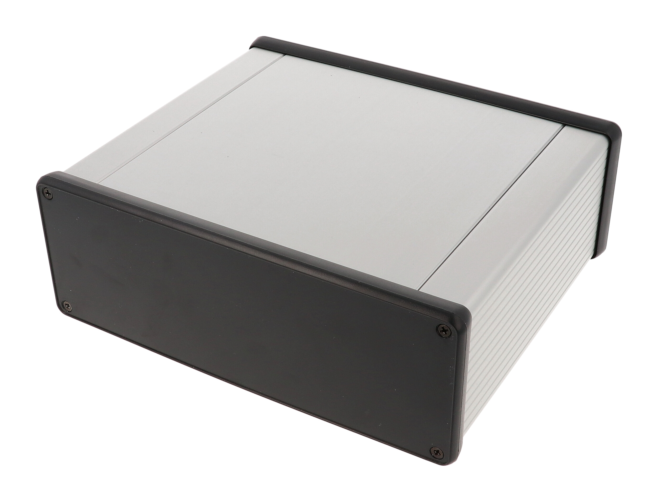 1455U1602 — extruded aluminum enclosure w/ plastic closed bezels