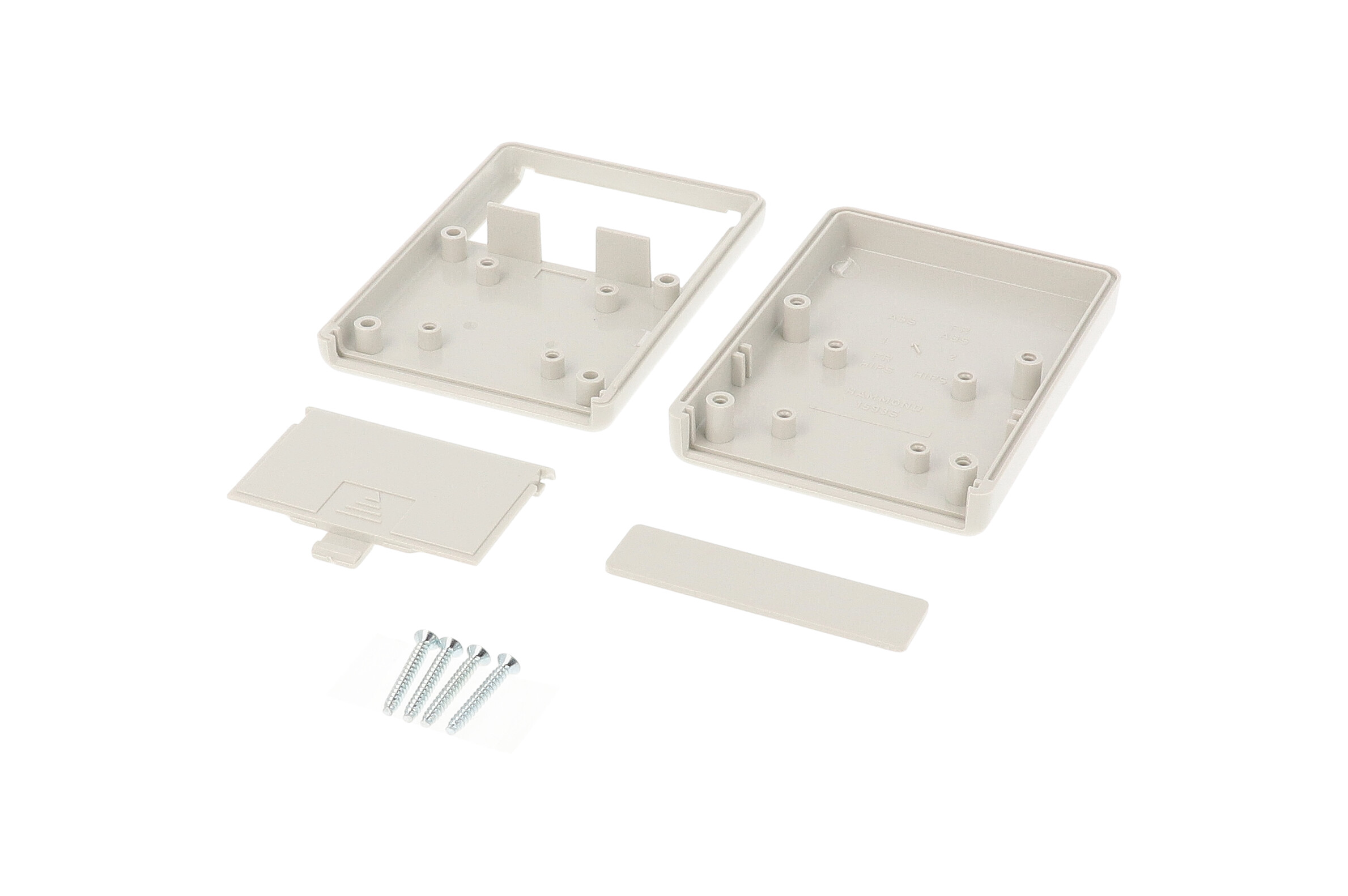 1593SGY light gray low-profile ABS hand-held enclosure