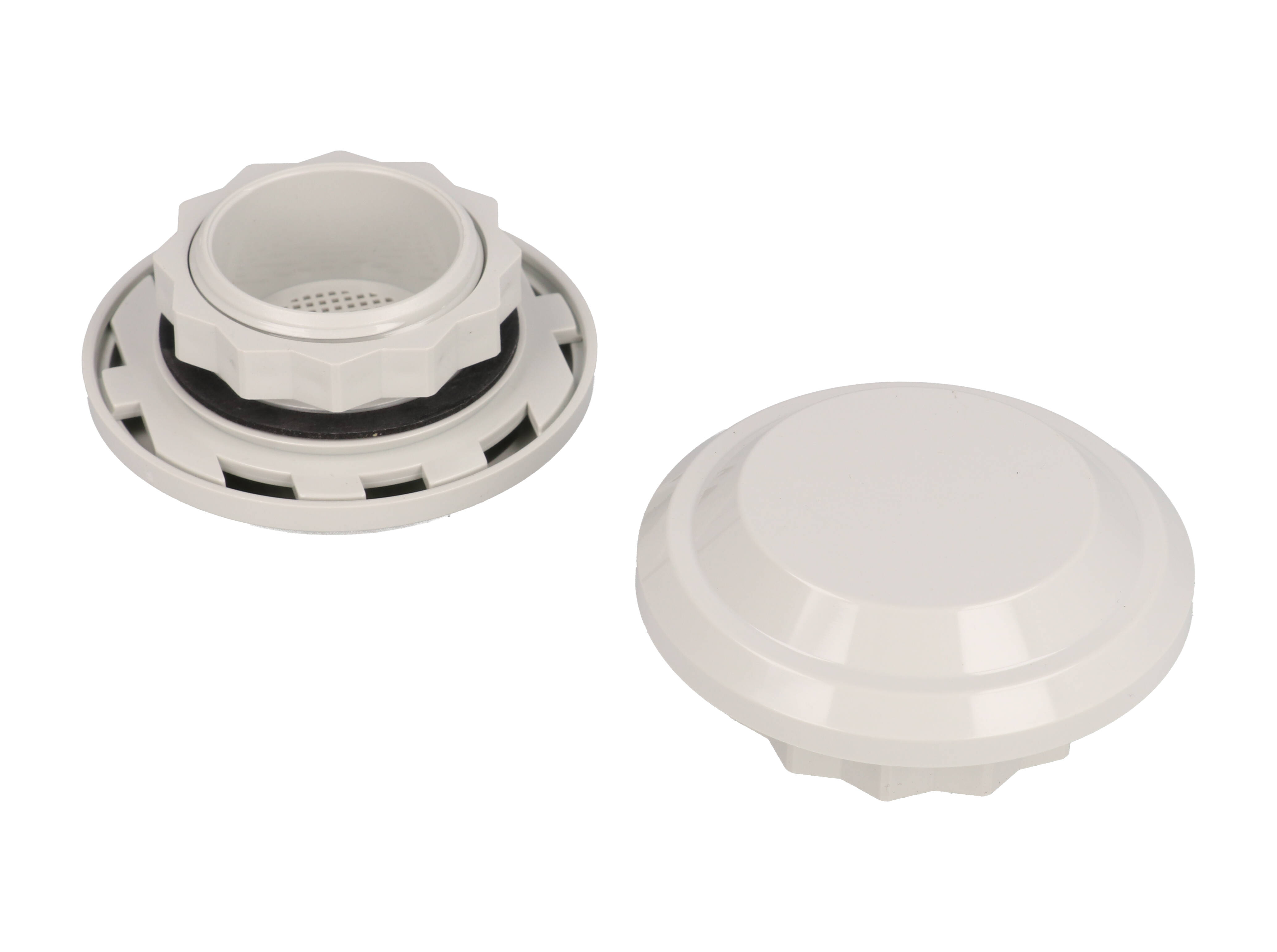 SDA412-2 light gray polycarbonate enclosure breather plug pair