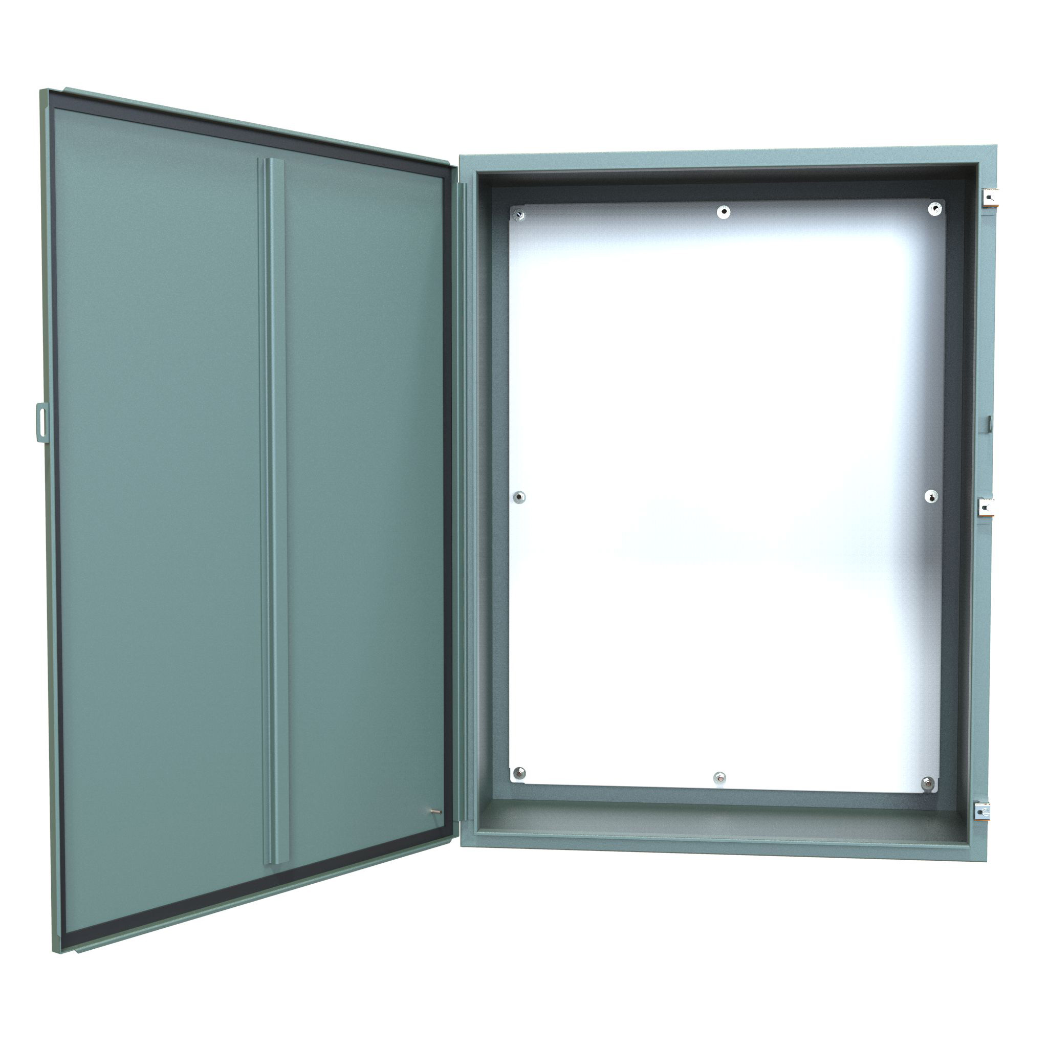 1418S16 — N12 Wallmount Encl w/panel - 48 x 36 x 16 - Steel/Gray