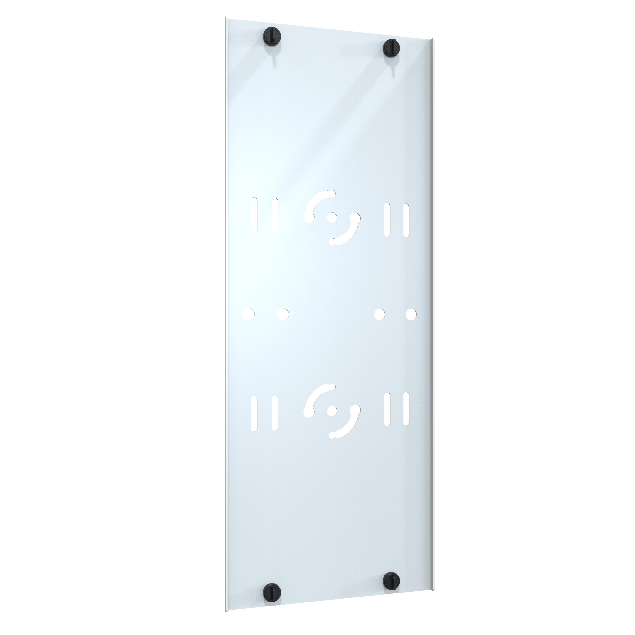 Hammond VFMMD8WH white 8 in wide double-sided vertical cable manager, 44U with hinged finger duct doors