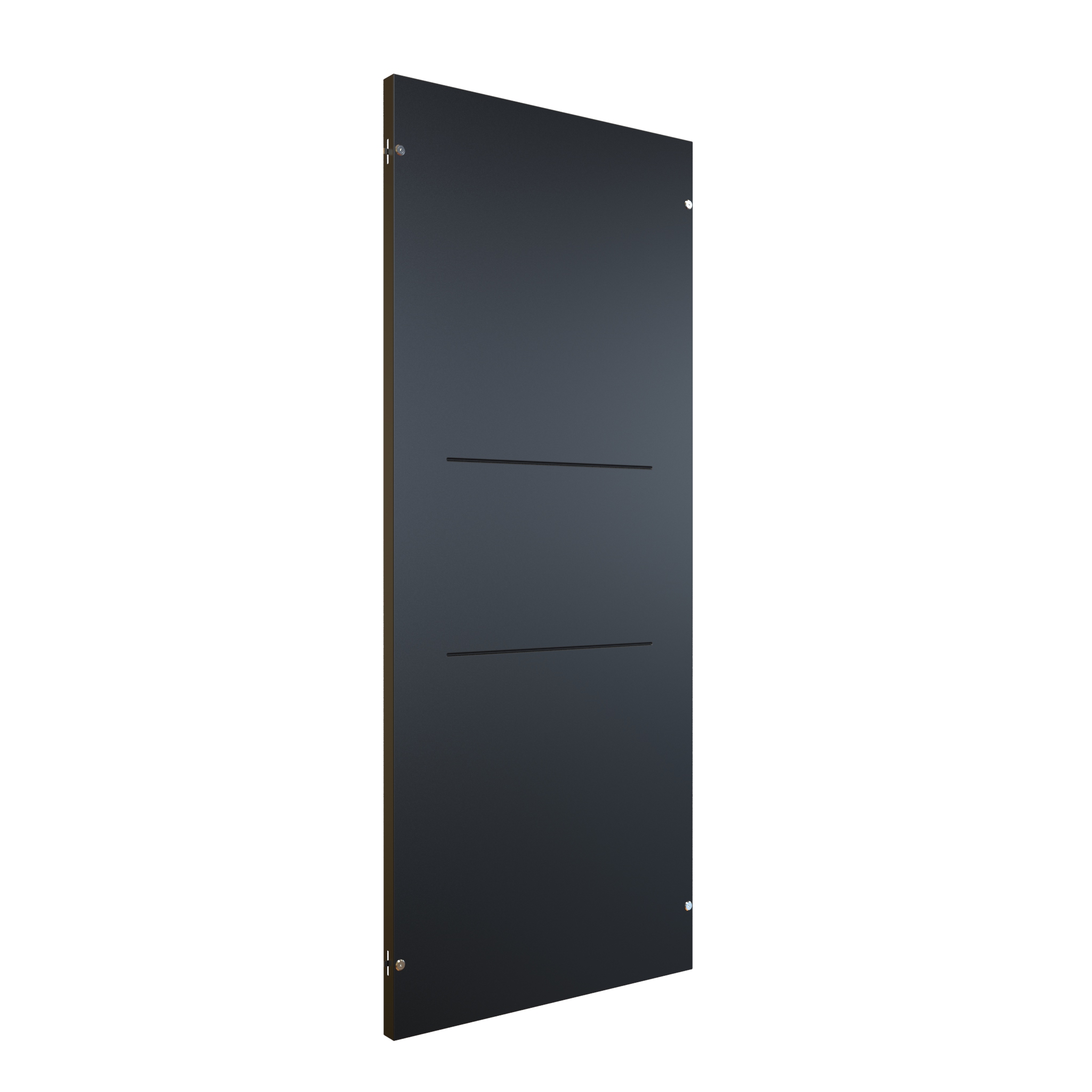 Hammond CLC2B36BK 2-bay colocation server rack cabinet, 83.02 x 24 x 36 in, black, with perforated locking doors and 21U per bay