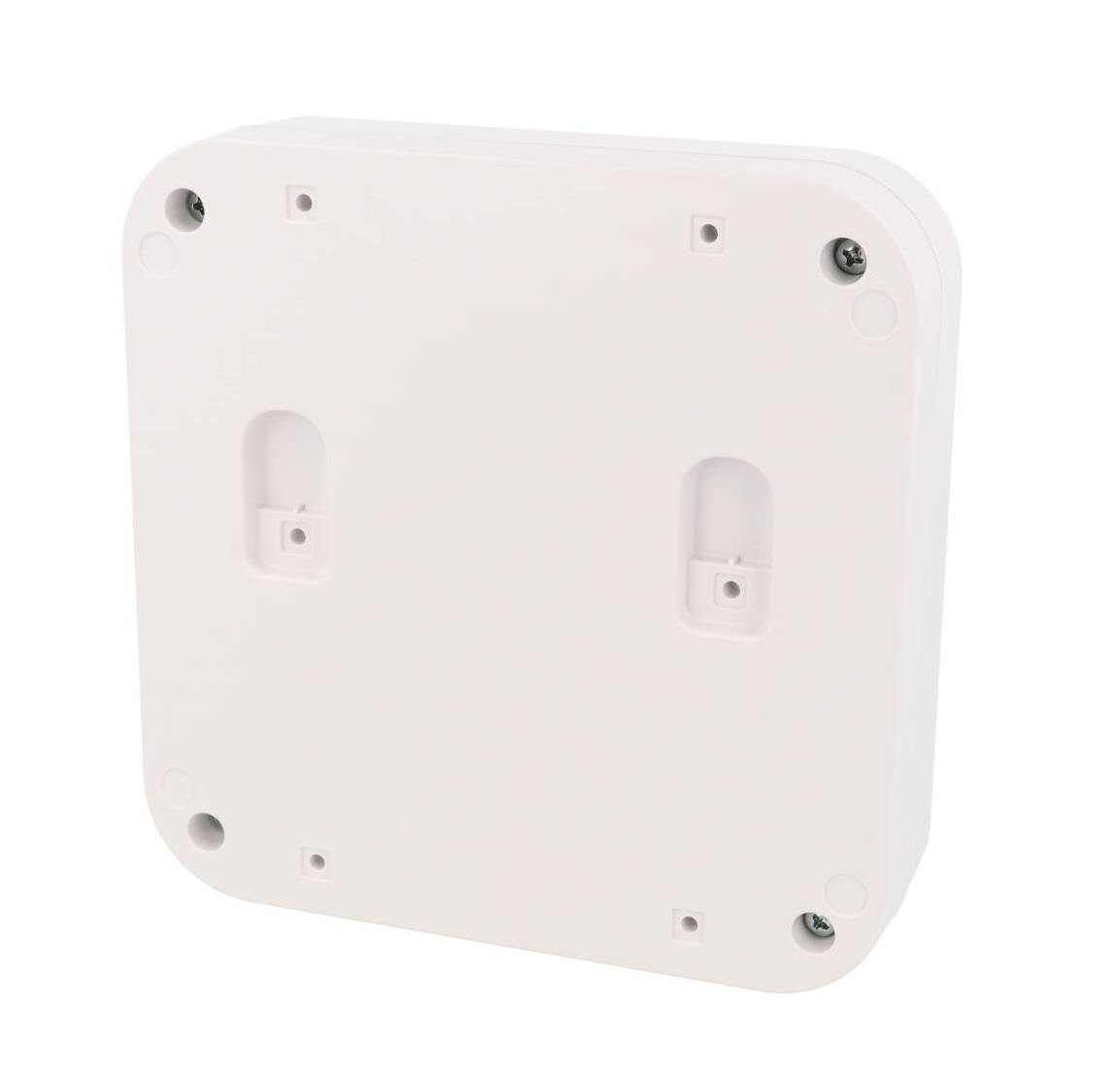 1556FWH white 160 x 160 x 45 mm ABS desktop and wall-mount enclosure with rounded corners