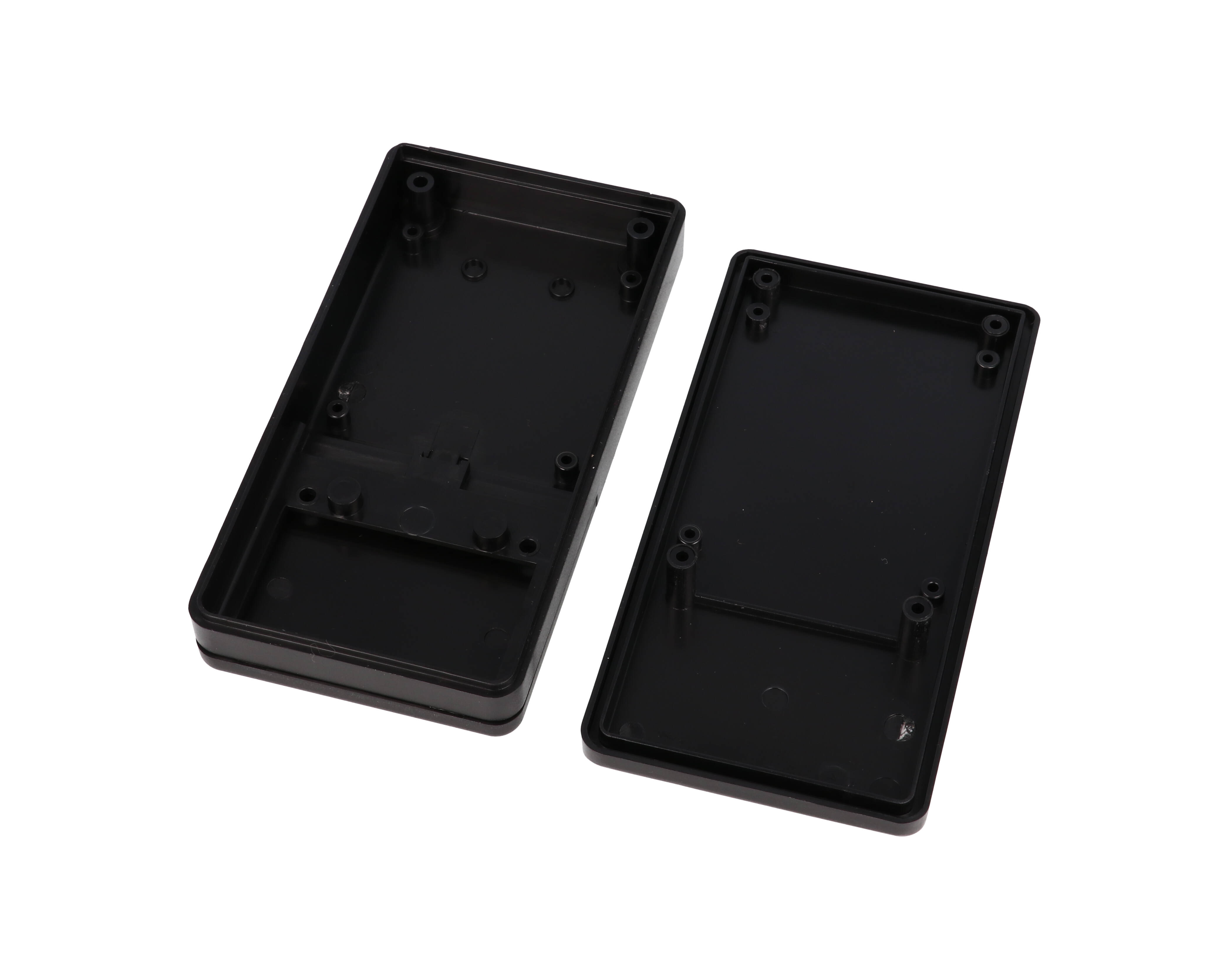 RH3011BK black ABS hand-held enclosure with battery door, 130 x 68 x 25 mm