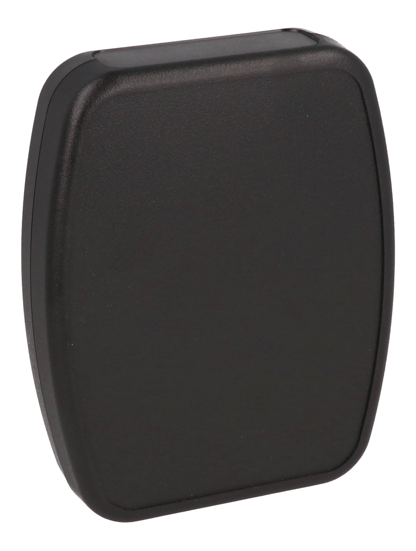 1599TABSBKBAT small black ABS tablet enclosure with battery door on the rear