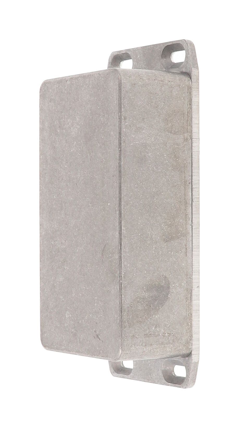 1590BSFL natural diecast aluminum enclosure with wall-mounting flanged lid