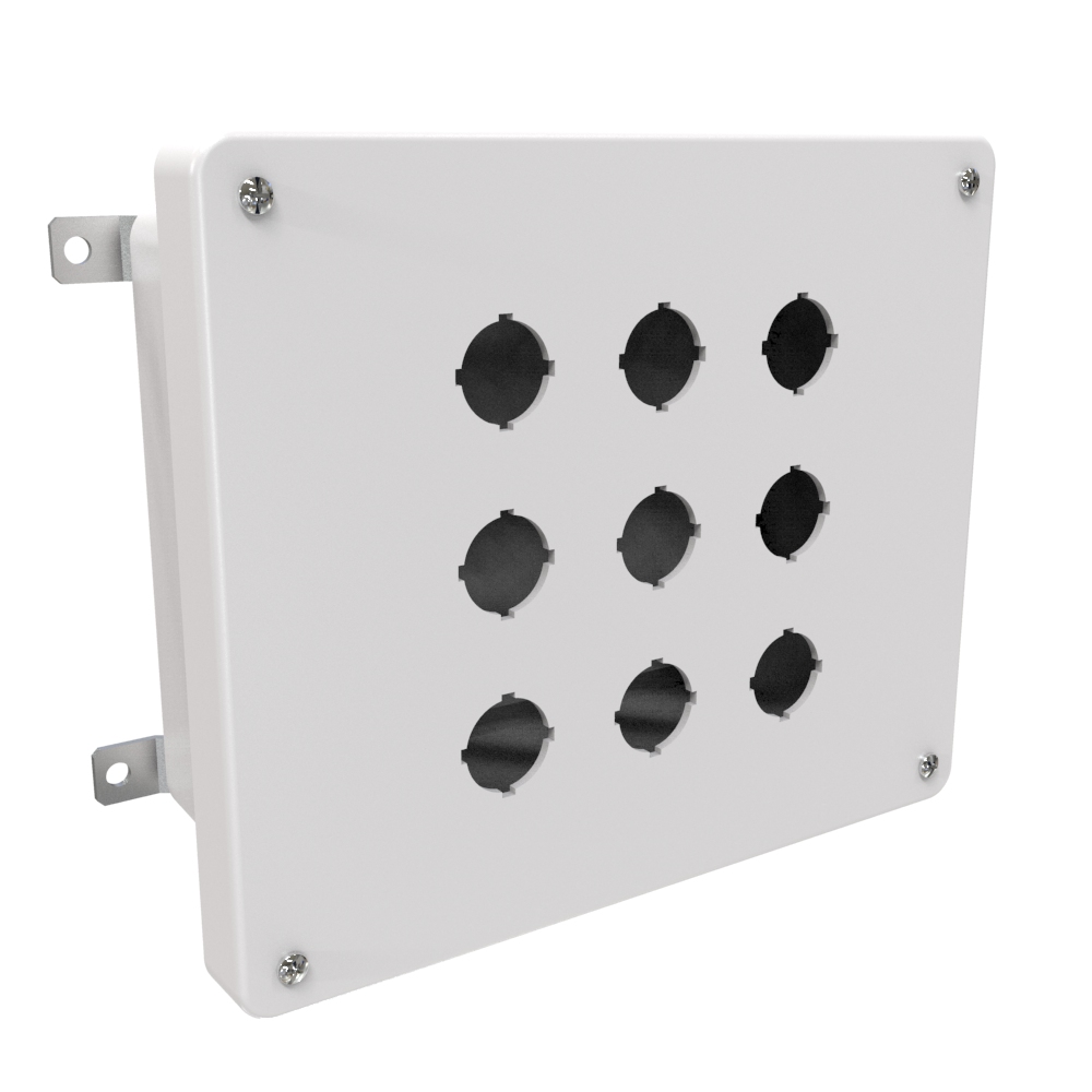 PJ1084P9 — N4X Wallmount Encl - 10.14 x 8.26 x 4.13 - Fiberglass