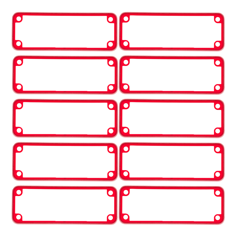 1455JBTRD-10 — translucent red plastic open bezels for 1455J enclosures- 10/pack