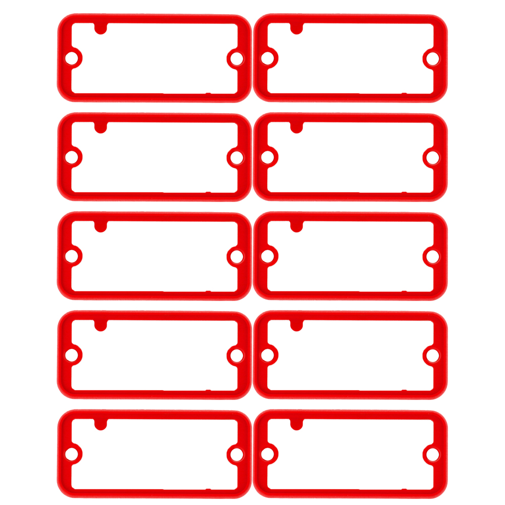 1455CBRED-10 — red plastic open bezel for 1455C enclosures - 10/pack