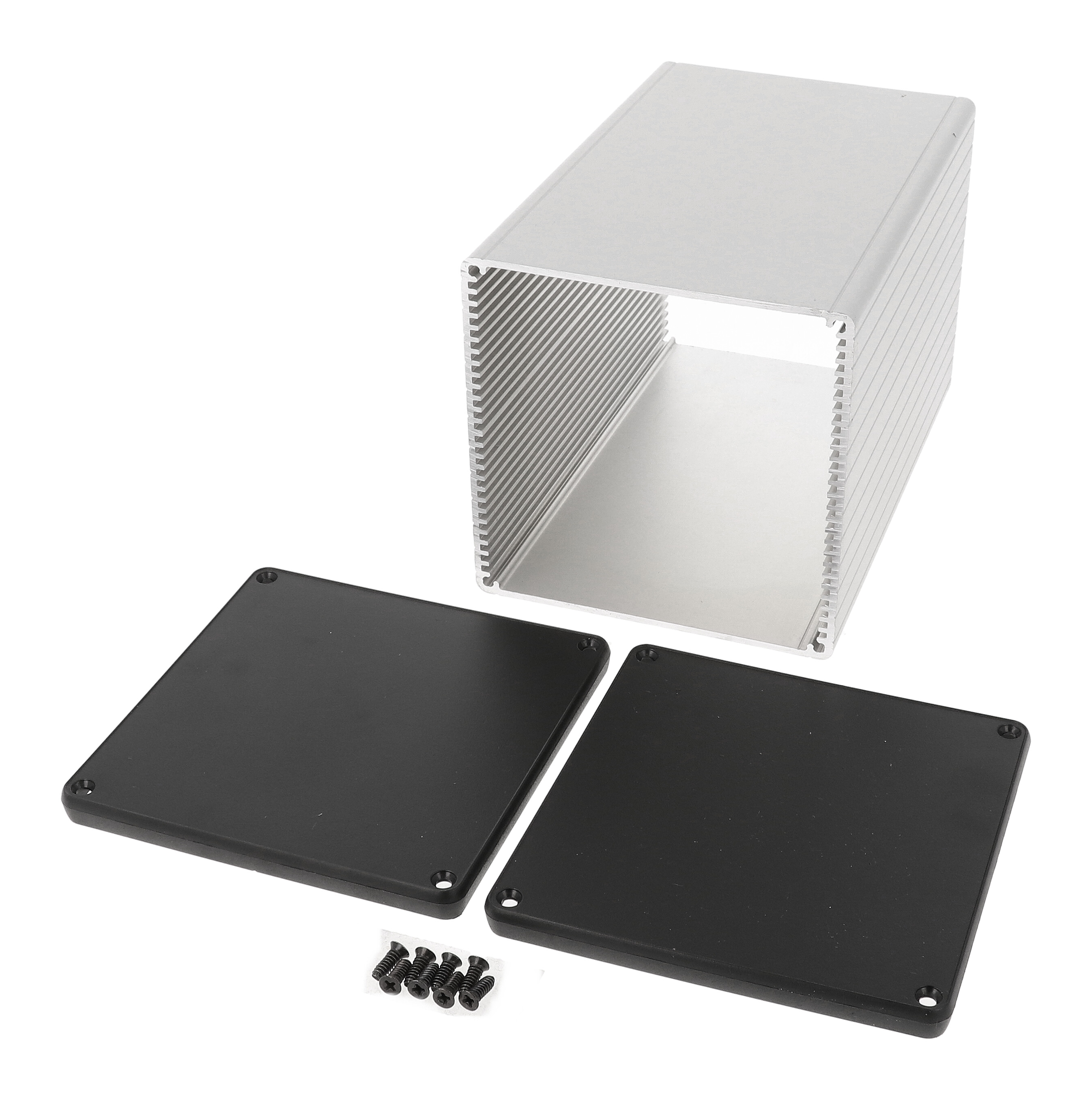 1455NS1602 — extruded aluminum enclosure w/ CLOSED BEZELS