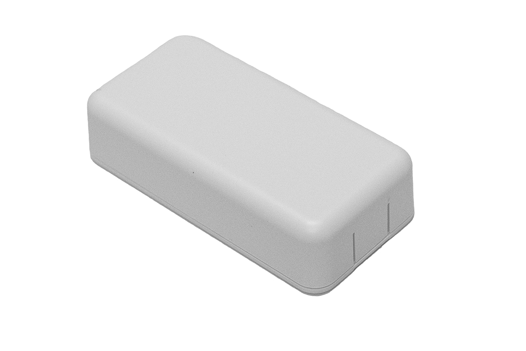 1551SNAP2WH white rectangular ABS snap-fit miniature enclosure, 80 x 40 mm x 20 mm