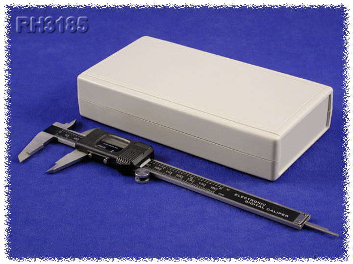 RH3185 light gray ABS hand-held enclosure with removable end panel