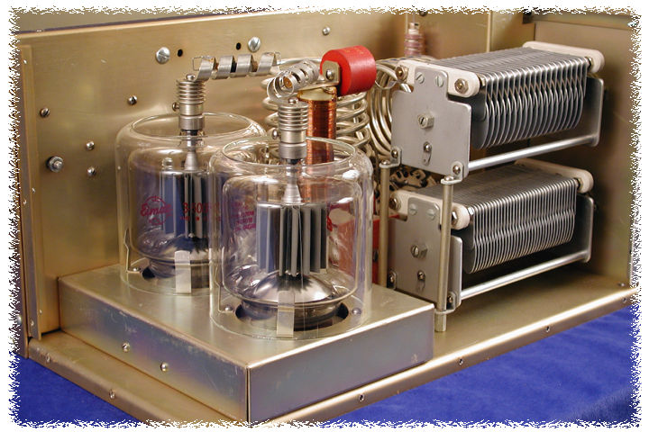 Hammond HL-2000A HF linear amplifier with Cream Beige front panel, back-lit meters and Earth Brown cabinet