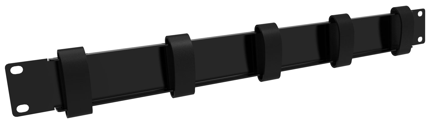 Horizontal Cable Manager with Hook and Loop Straps