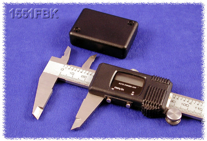 1551FBK black ABS miniature enclosure, 50 x 35 x 15 mm