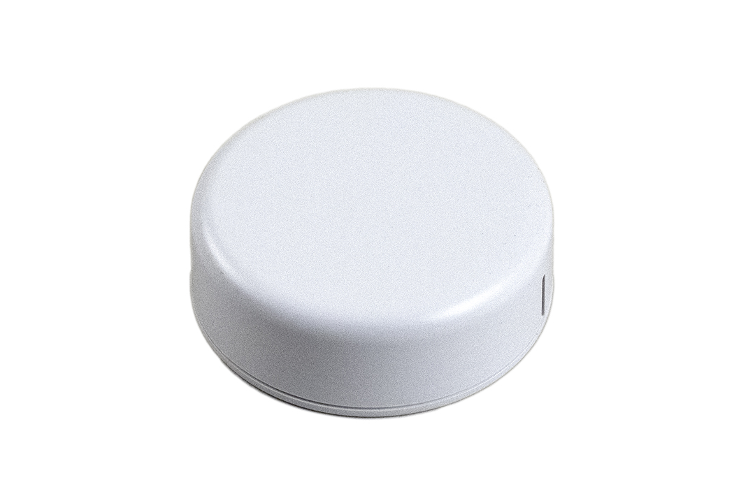 1551SNAP12WH white round ABS snap-fit miniature enclosure, 60 mm diameter x 20 mm