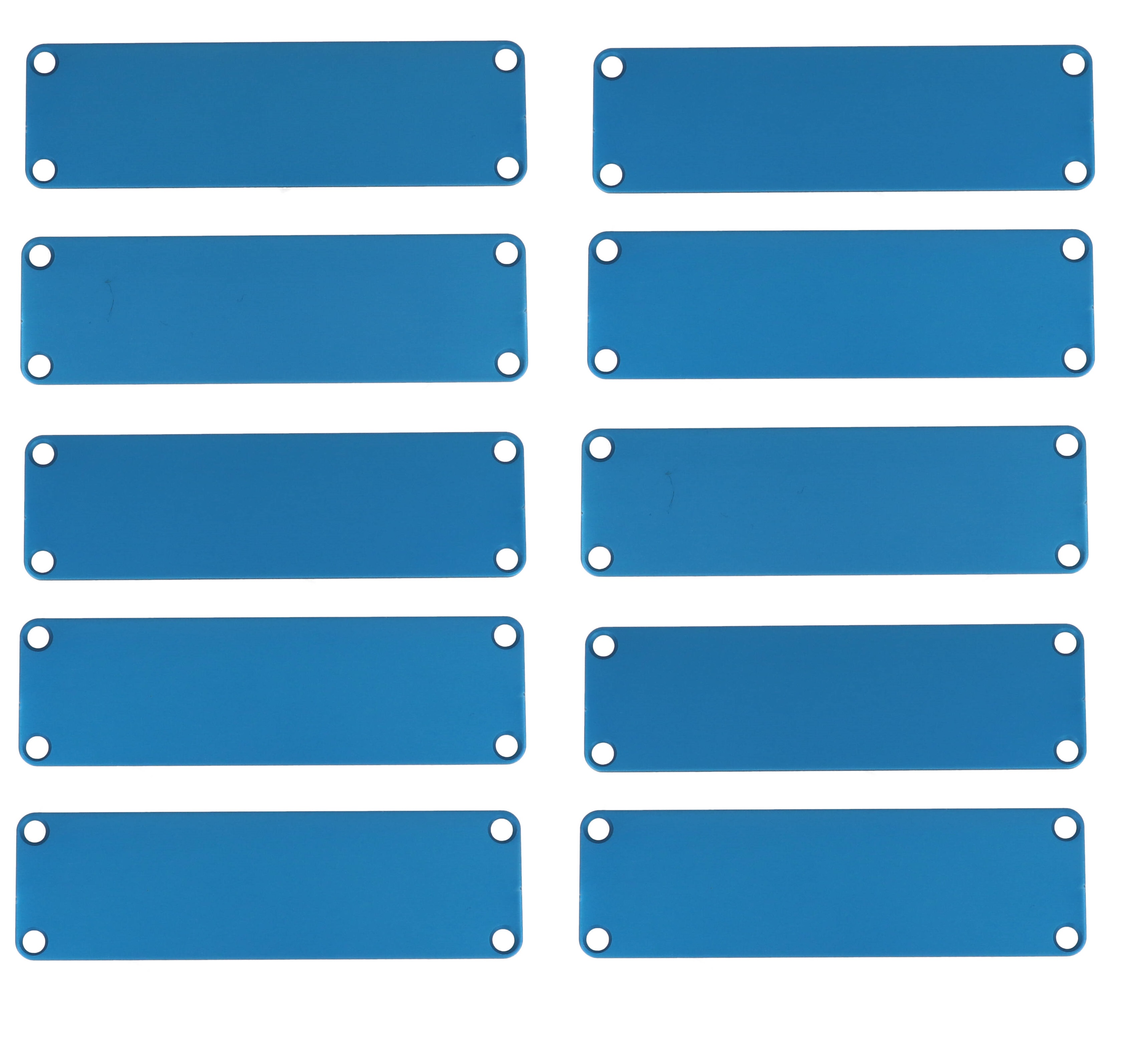 1455LALBU-10 — blue aluminum end panels for 1455L enclosures- 10/pack