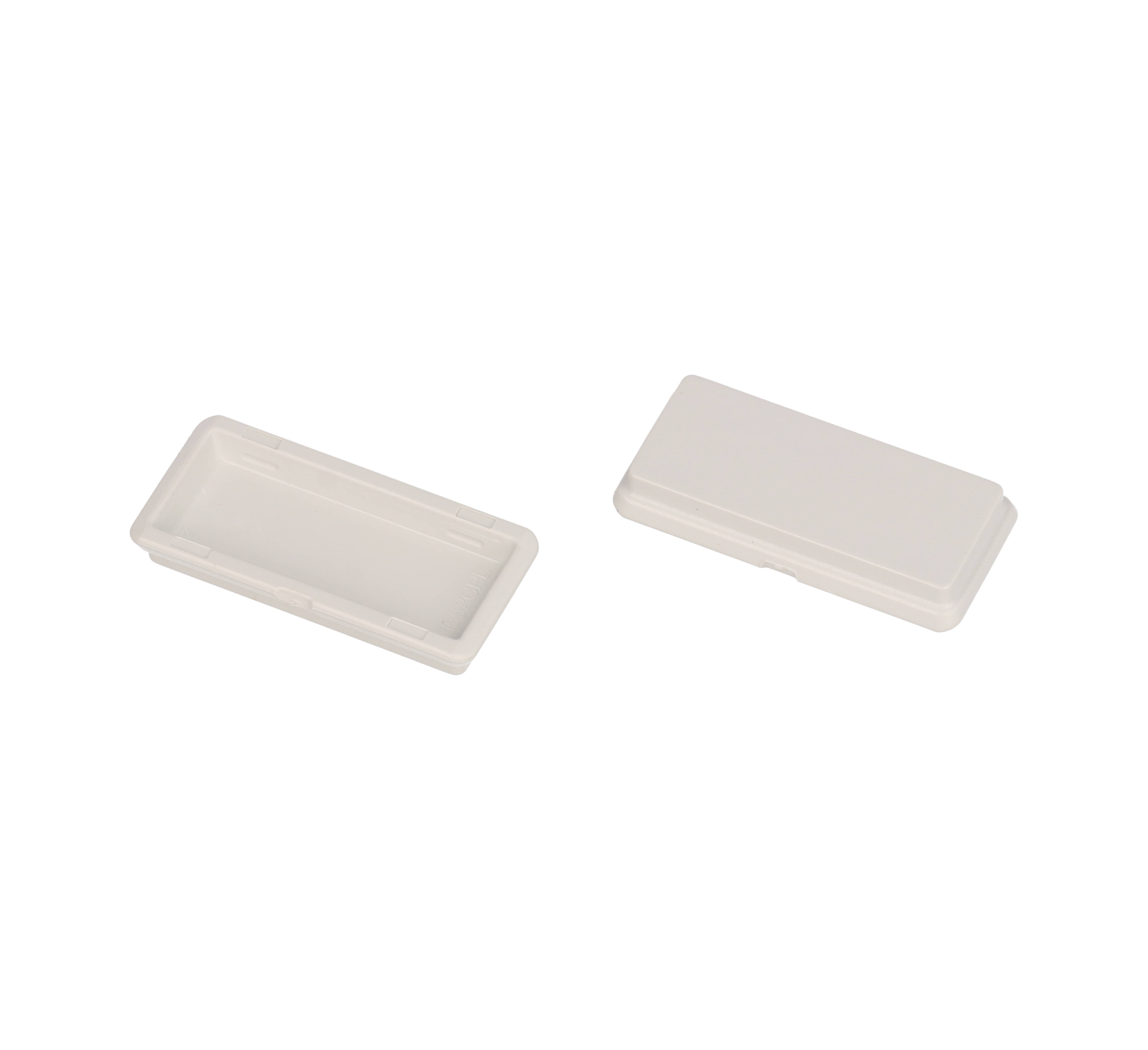 1552CPLGY-10 pack of gray ABS replacement end panels for 1552 size C hand-held enclosures
