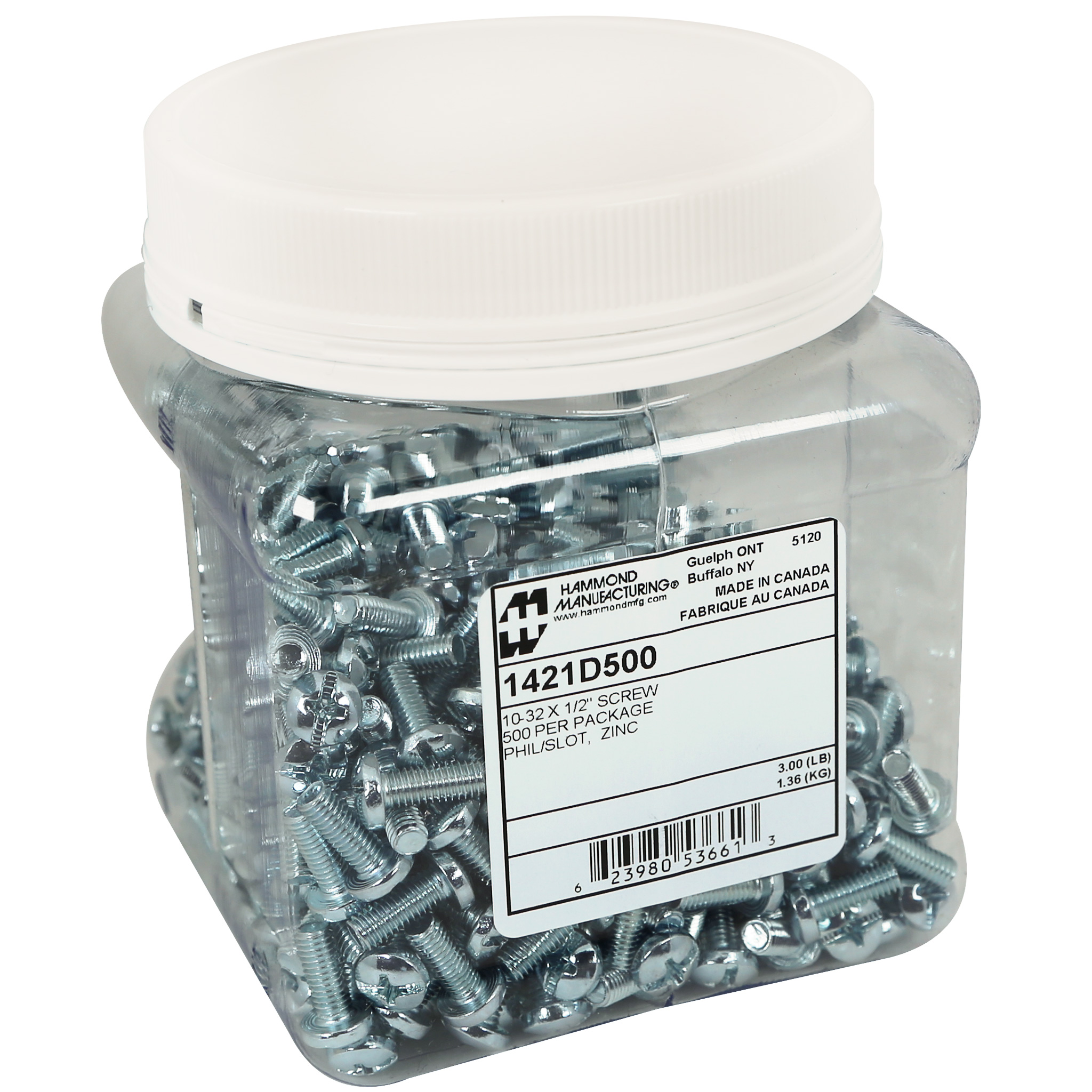 1421D500 — Hdwr Pkg of 500 Screws