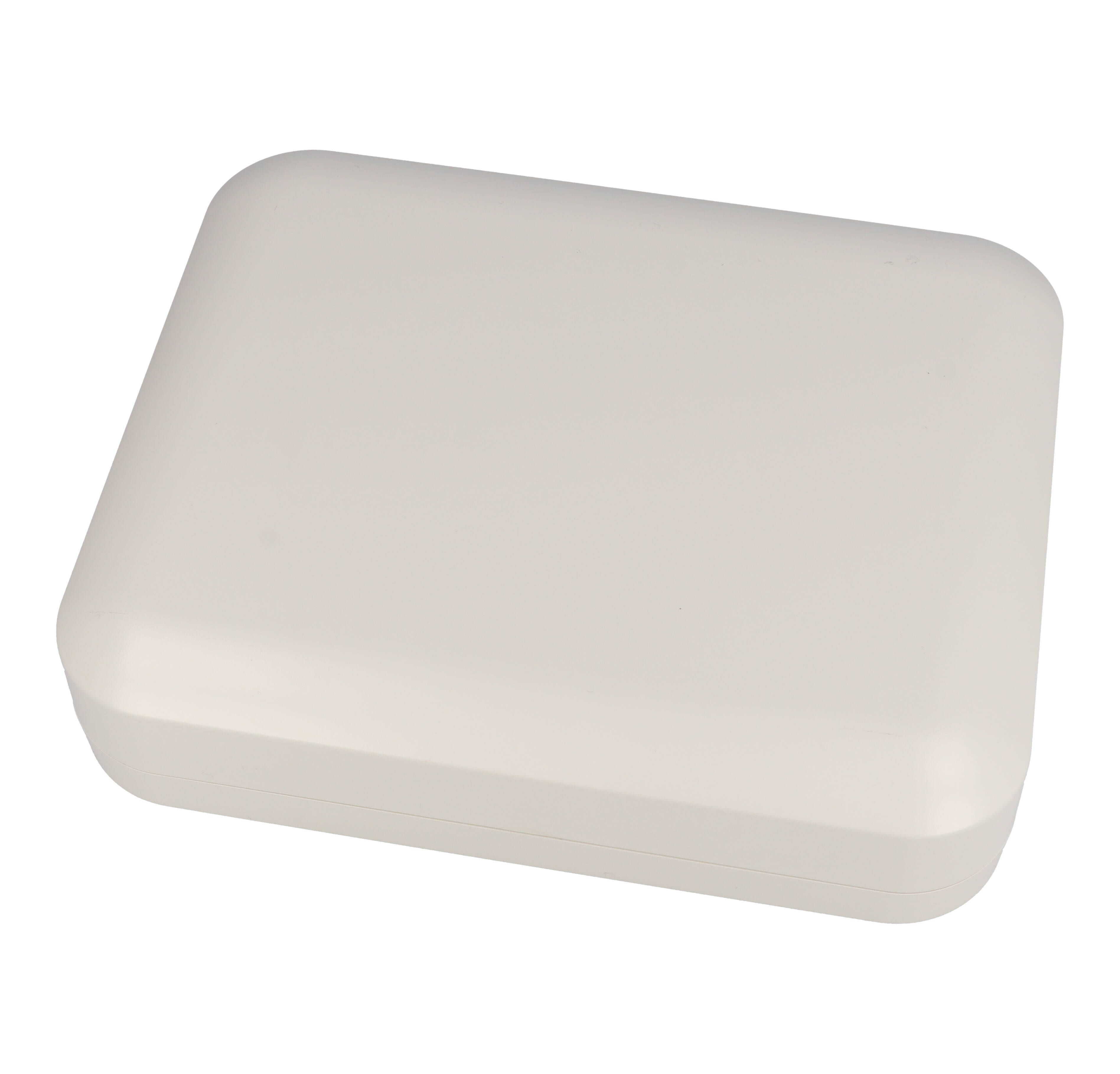 1556GGY light gray 200 x 160 x 45 mm ABS desktop and wall-mount enclosure with rounded corners