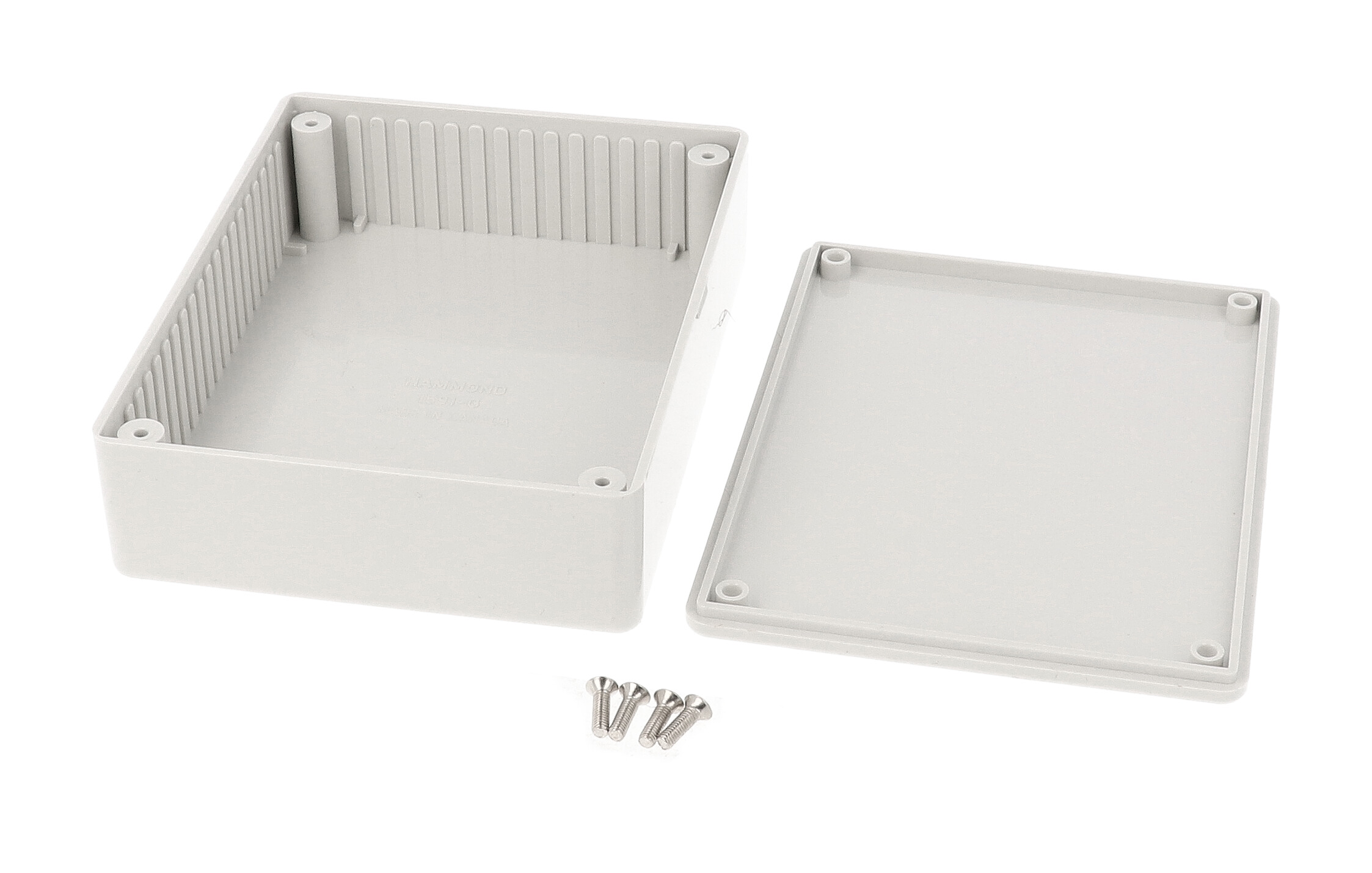 1591GSGY light gray general purpose ABS enclosure with lid, 121 x 94 x 34 mm
