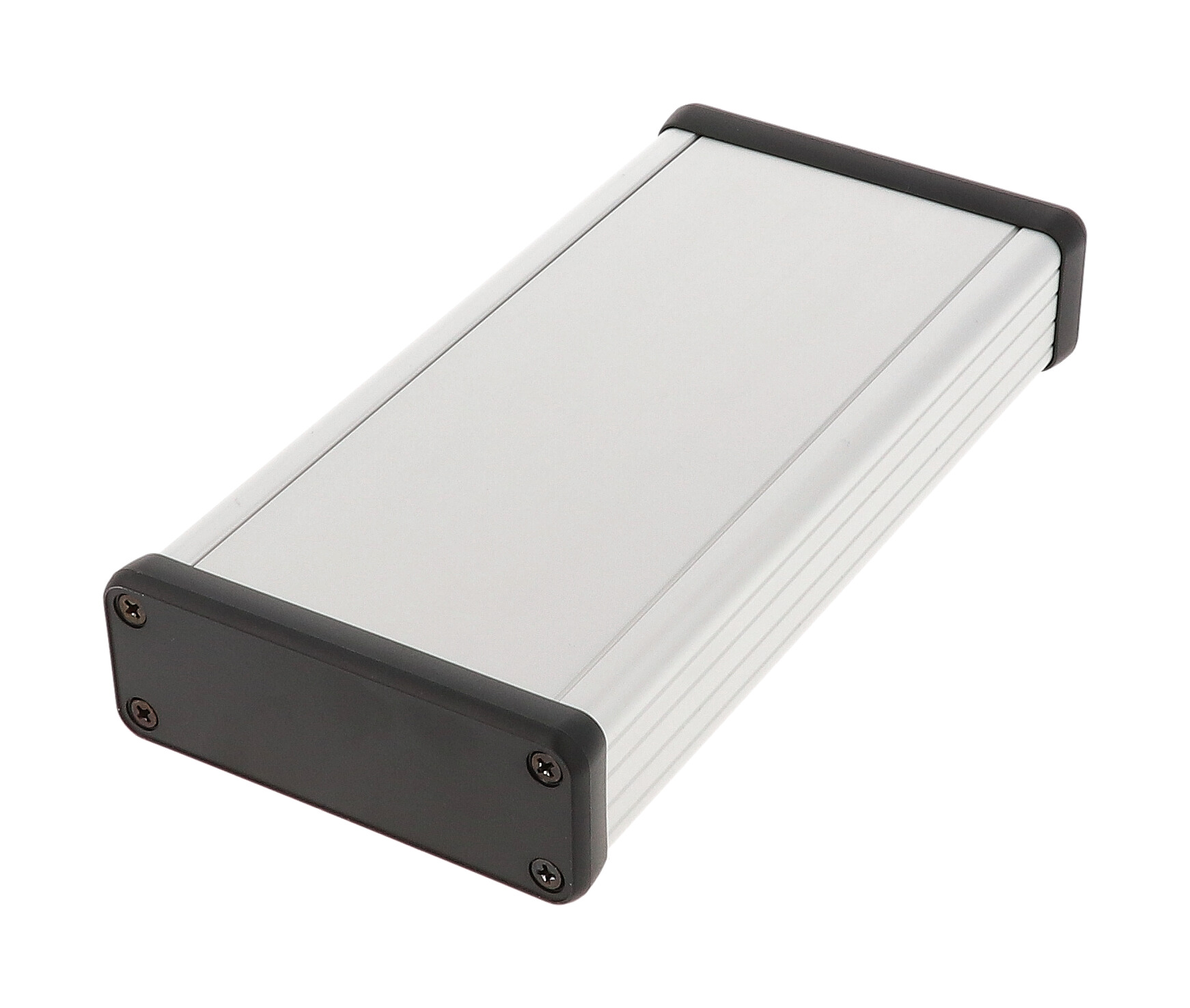 1455J1602 — extruded aluminum enclosure w/ plastic end panels