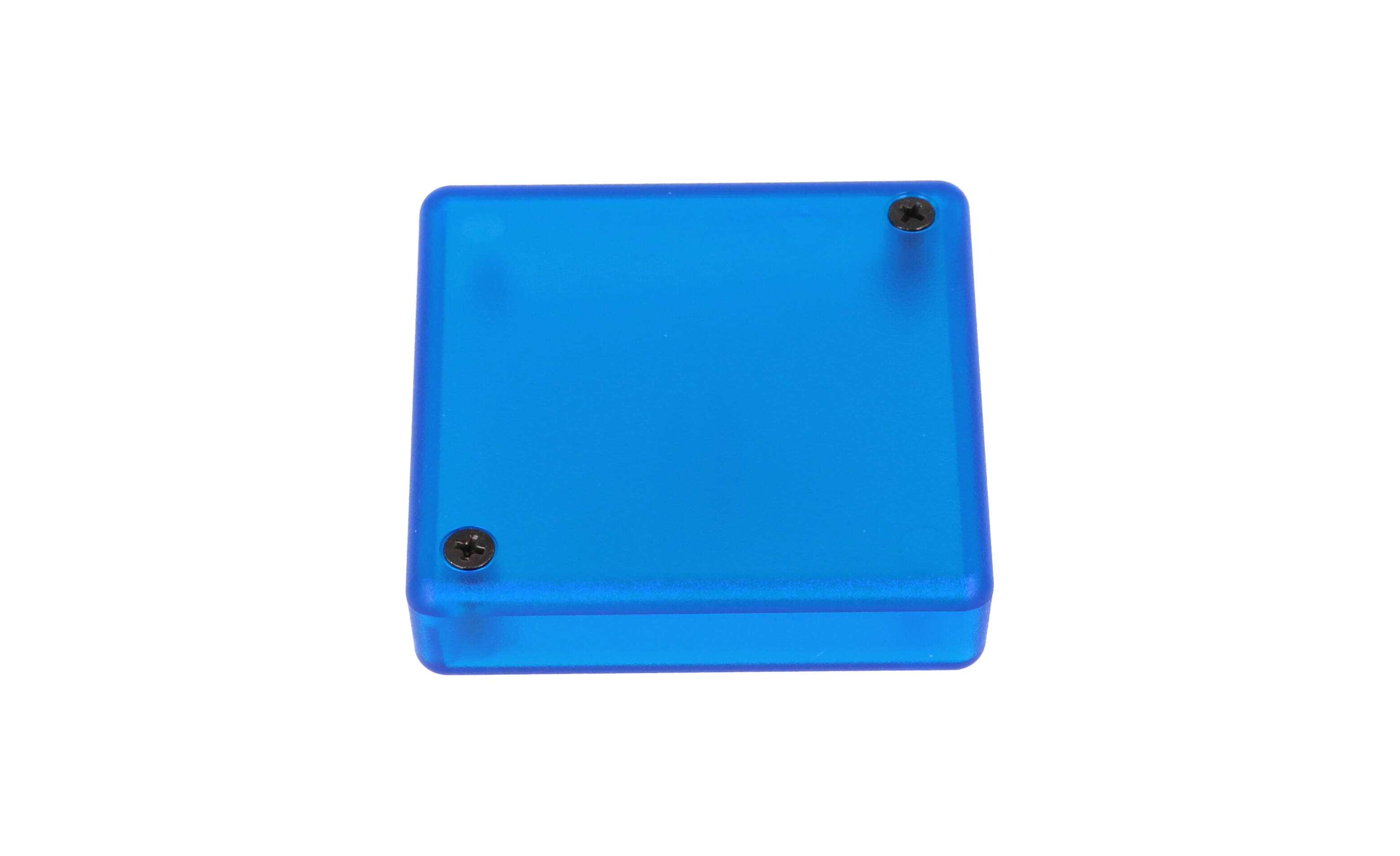 1551TTTBU — translucent blue plastic enclosure