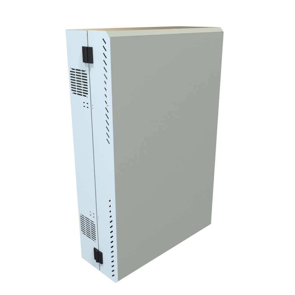 43"H 4U Light Gray Wall-Mount Rack Cabinet