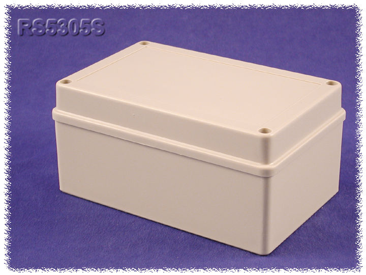 RS5305S light gray ABS sealed enclosure, 168 x 108 x 78.5 mm, for P.C. boards