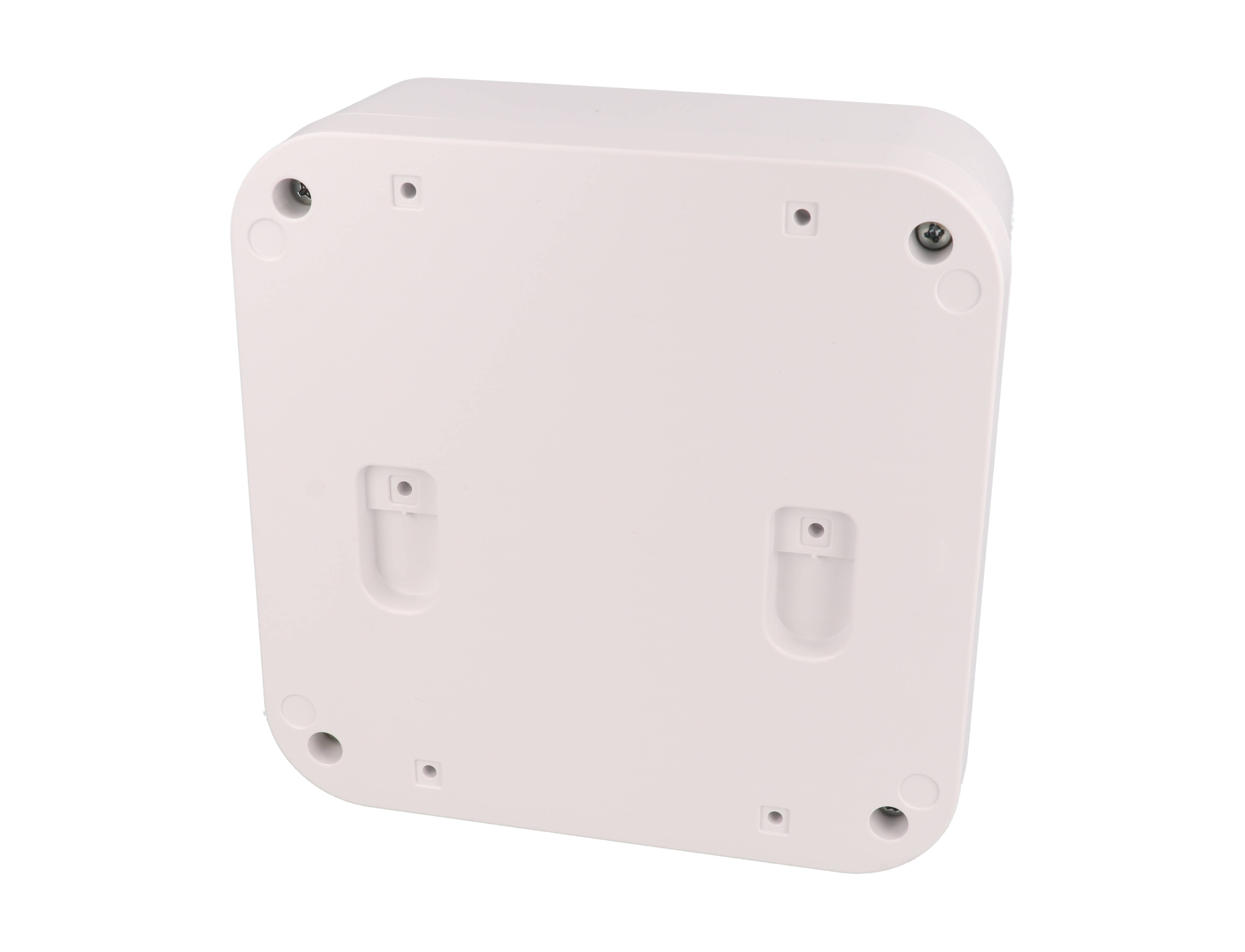 1556FAWH white 160 x 160 x 70 mm ABS desktop and wall-mount enclosure with rounded corners