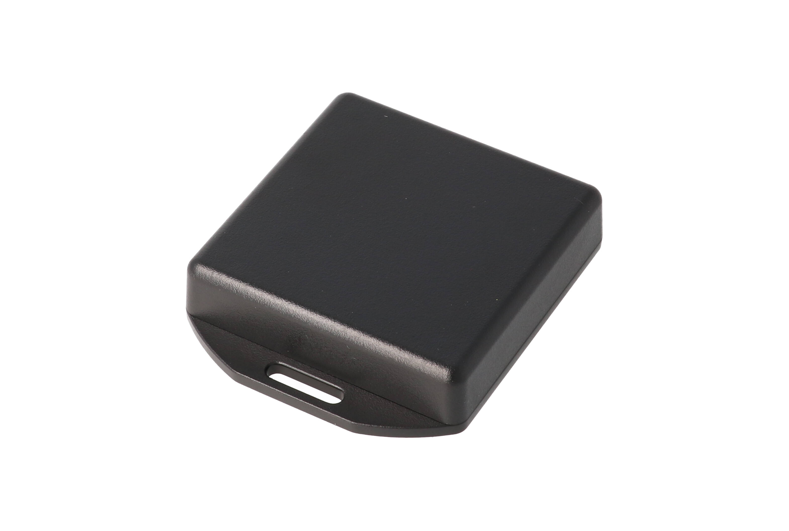 1551TTFLBK — black plastic enclosure with flanged lid