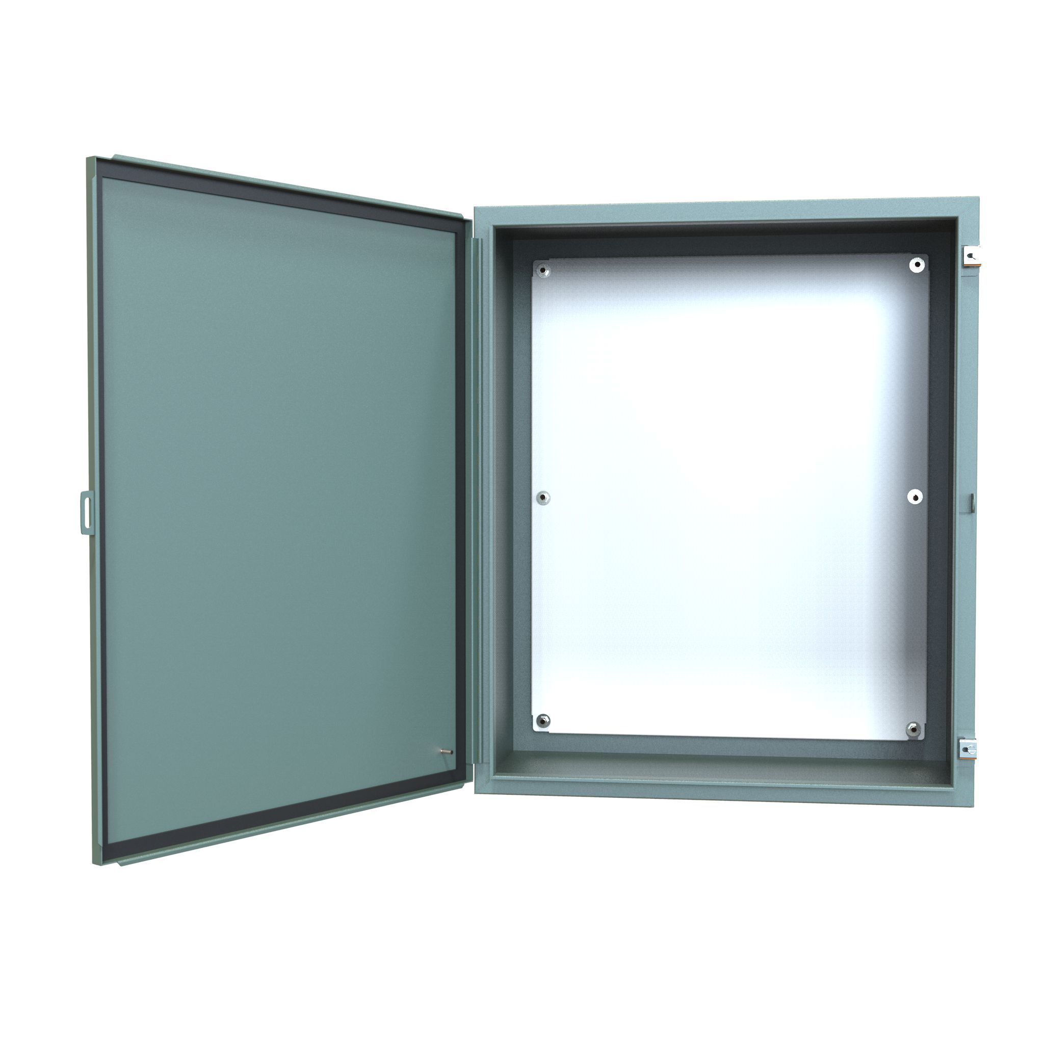 1418M16 — N12 Wallmount Encl w/panel - 36 x 30 x 16 - Steel/Gray