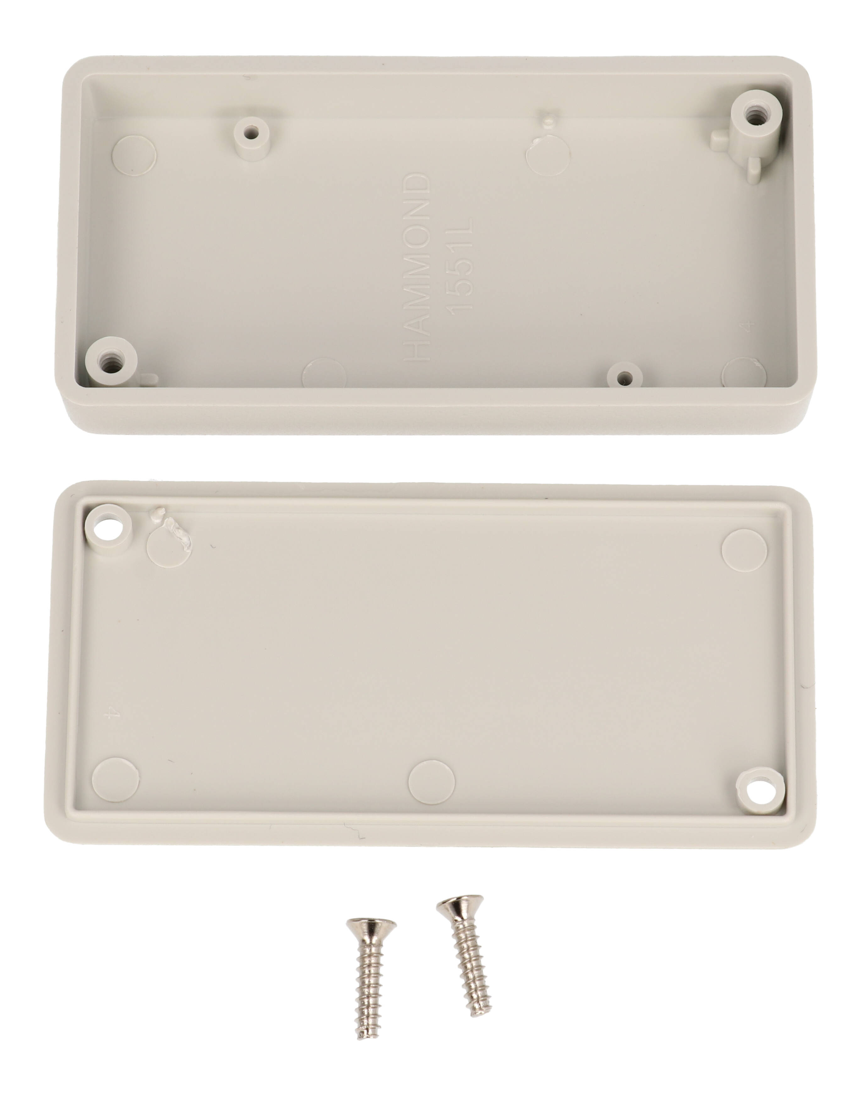 1551LGY light gray ABS plastic miniature enclosure, 80 x 40 x 15 mm